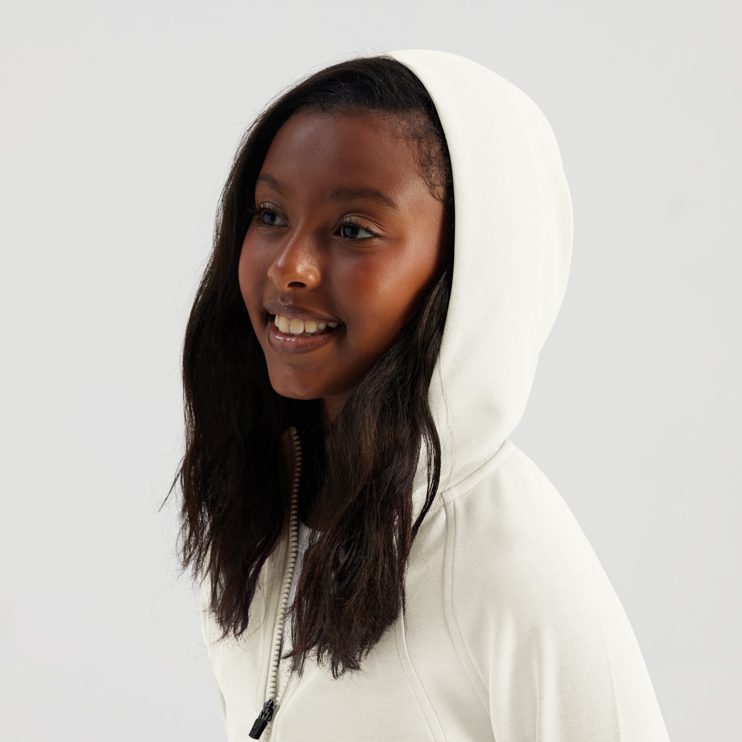 Freely Girls' Sandwashed Lux Half Zip Hoodie - view number 5