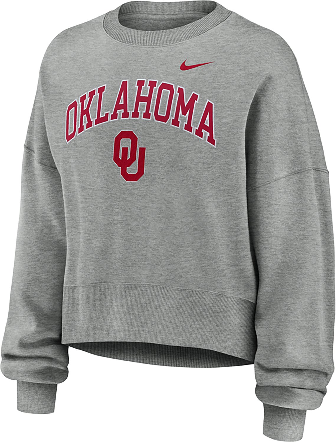 Nike Women's University of Oklahoma Sooners Phoenix Arch Oversized Crew. - view number 2