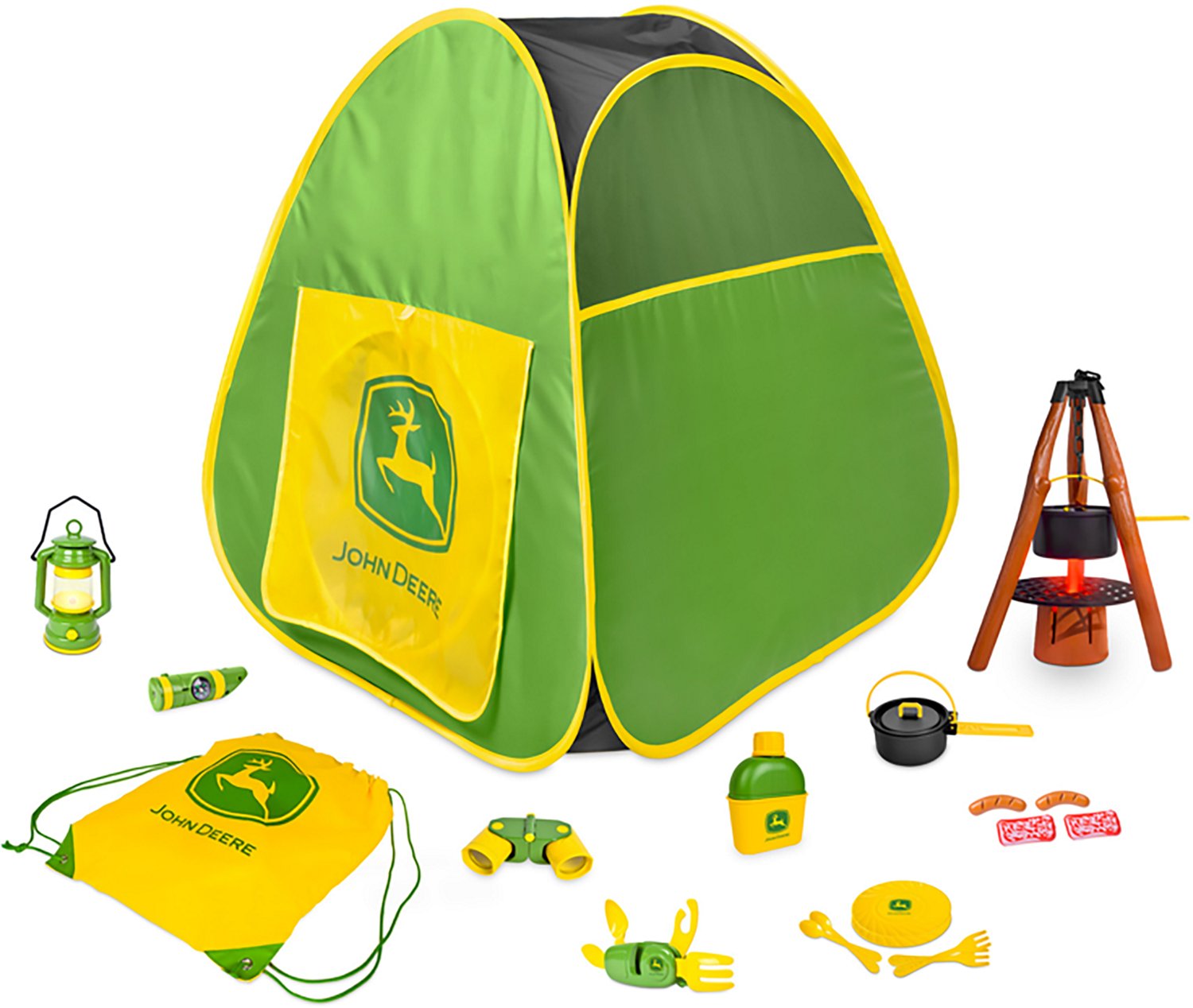 John Deere Pop Up Tent Camping Set