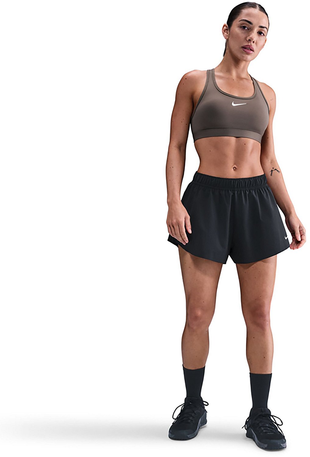 Nike Women's One Dri-FIT Mid-Rise Shorts 3 in - view number 3
