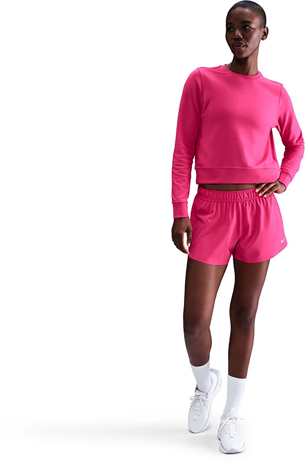 Nike Women's One Dri-FIT Mid-Rise Shorts 3 in - view number 3