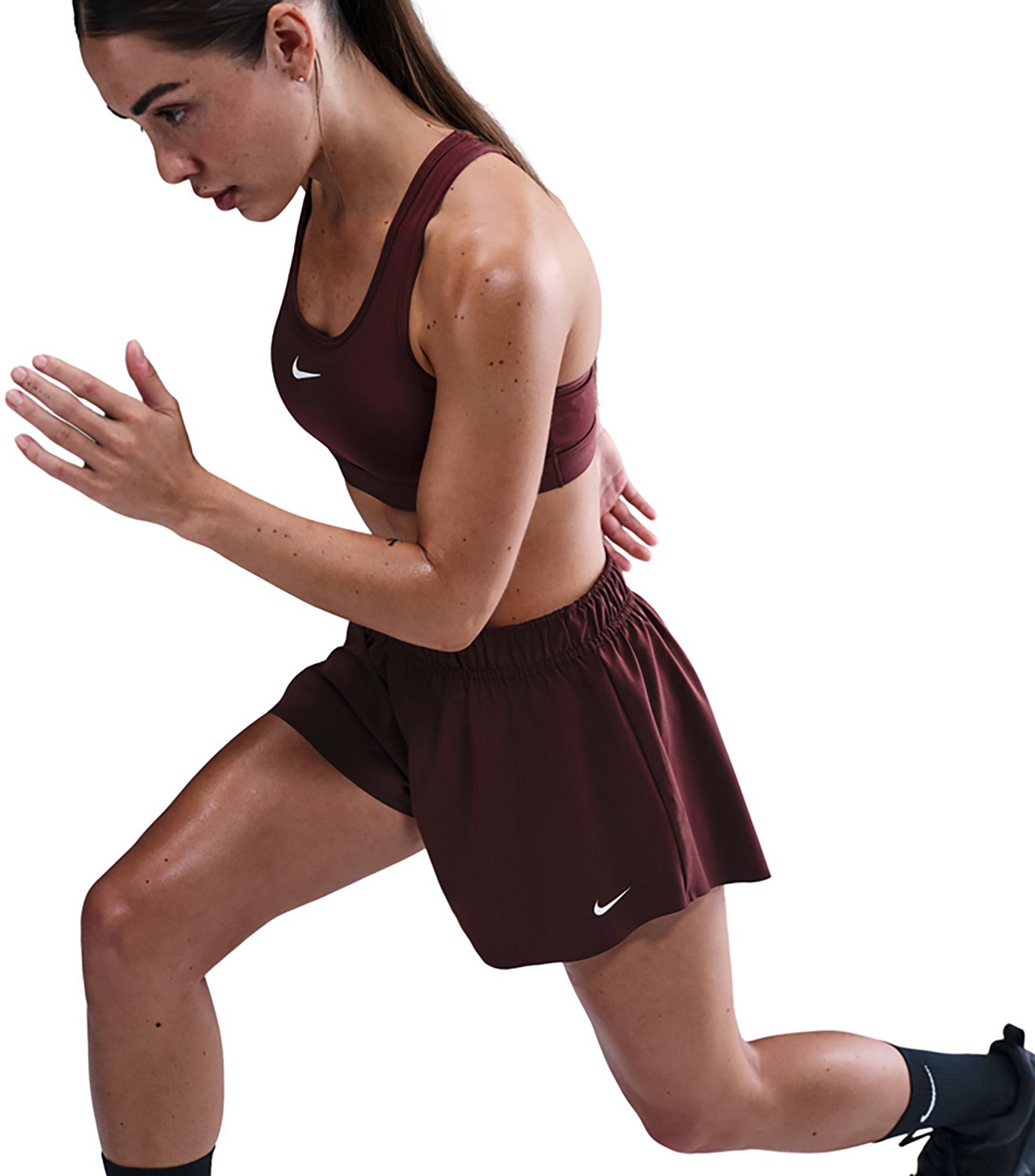 Nike Women's One Dri-FIT Mid-Rise Shorts 3 in - view number 4