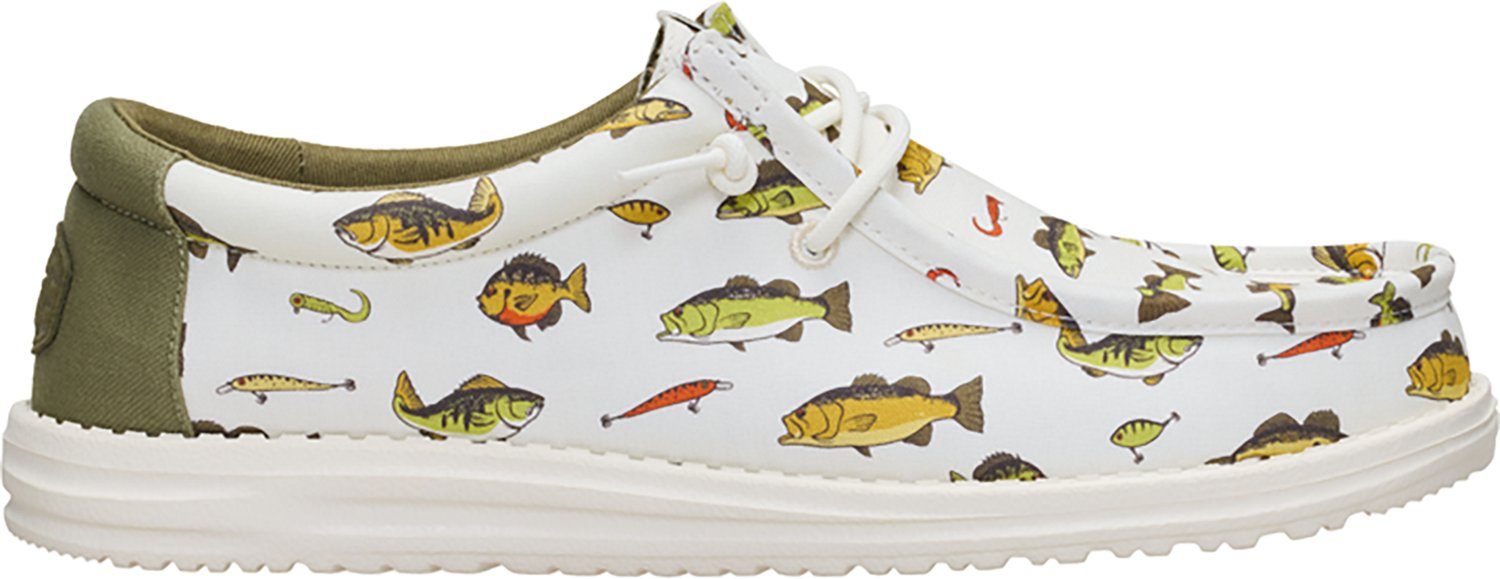 HEYDUDE Men's Wally Fish Lure Freshwater Slip-On Shoes