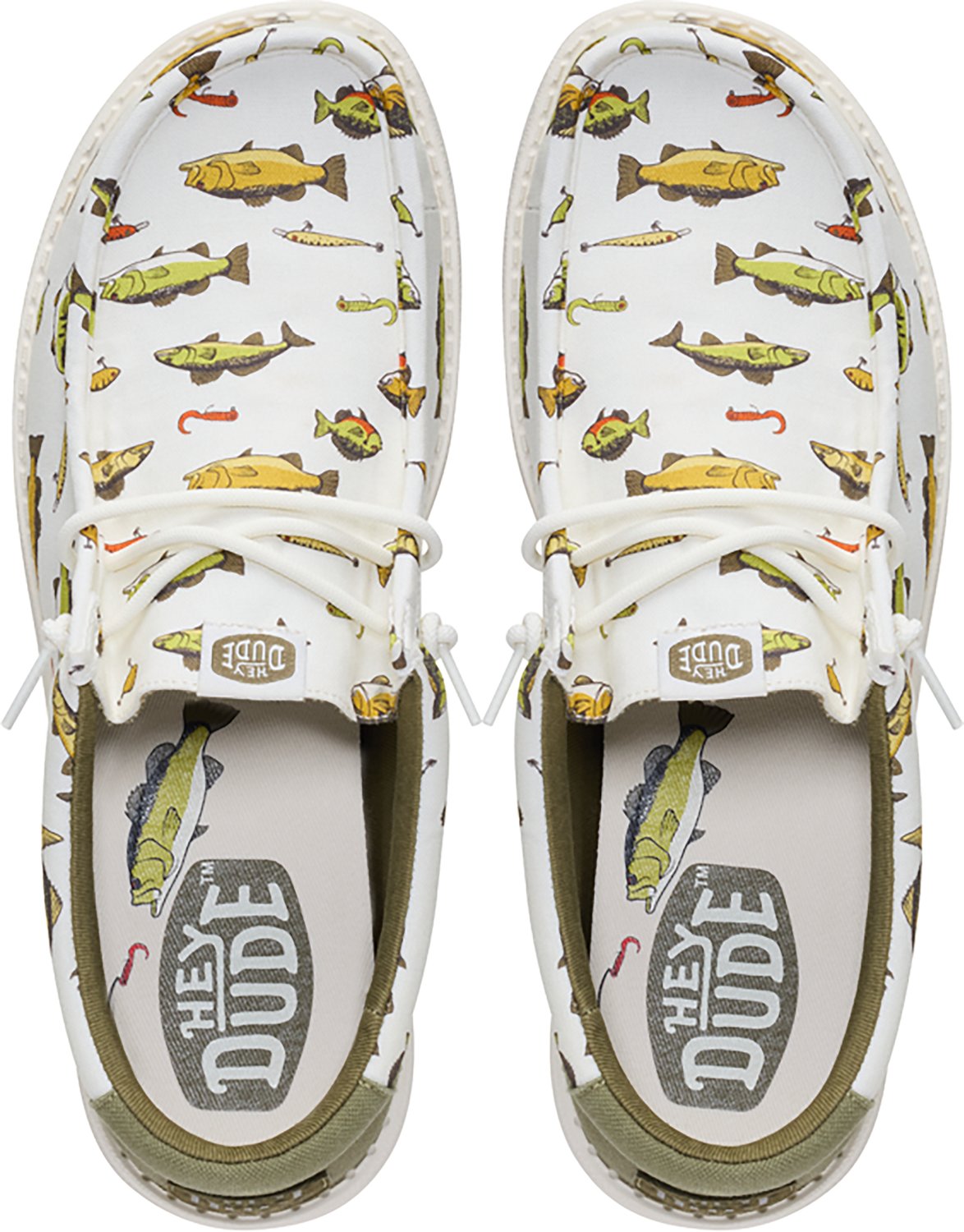 HEYDUDE Men's Wally Fish Lure Freshwater Slip-On Shoes - view number 4