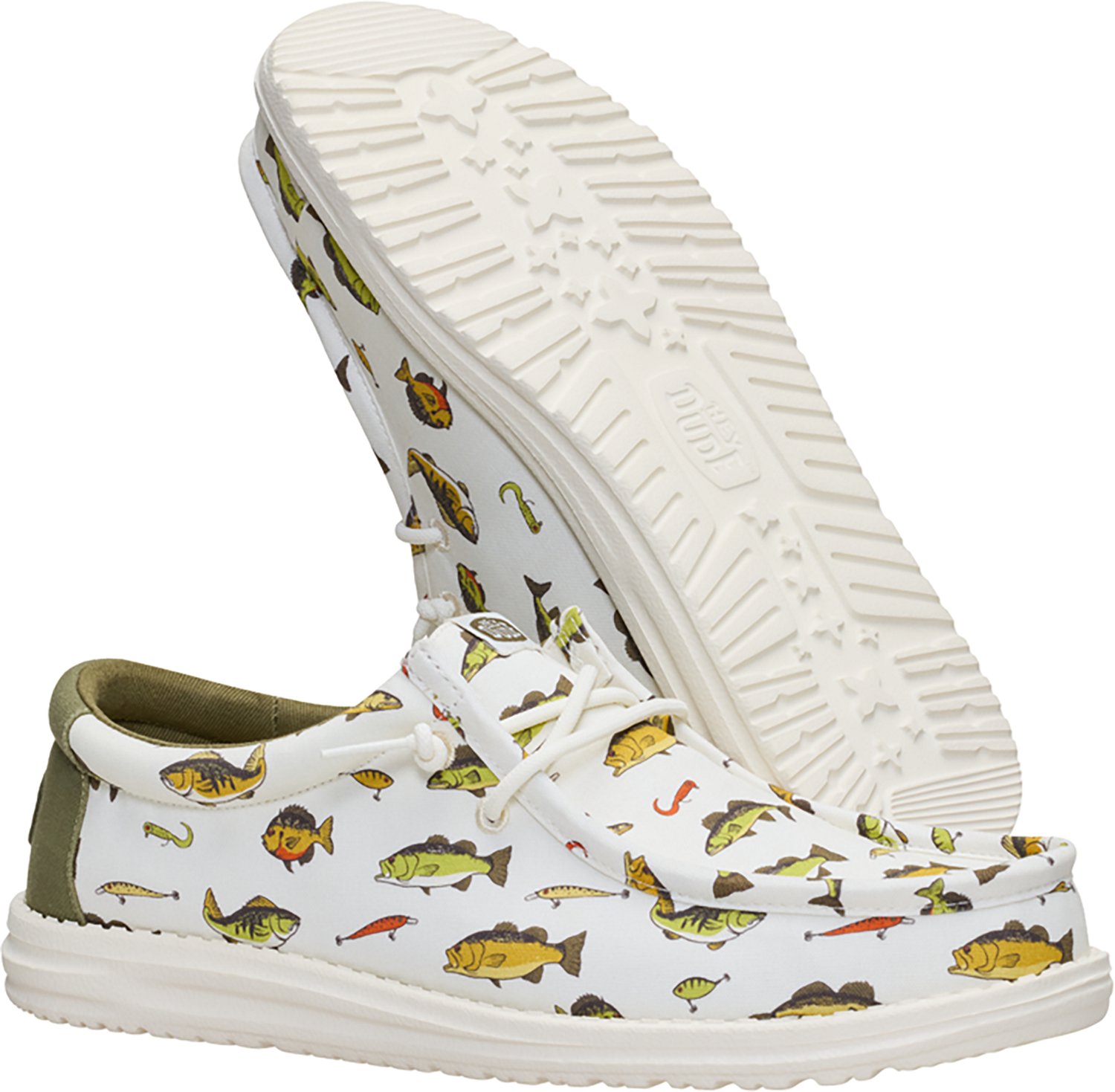 HEYDUDE Men's Wally Fish Lure Freshwater Slip-On Shoes - view number 5