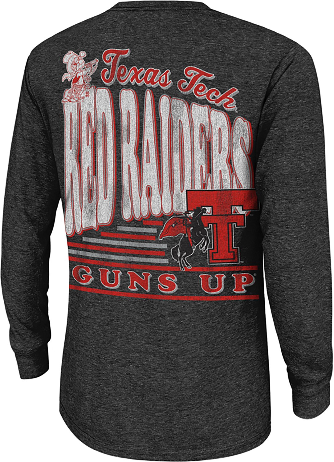 Retro Brand Men's Texas Tech University School Slogan DS Long Sleeve Graphic T-shirt - view number 3