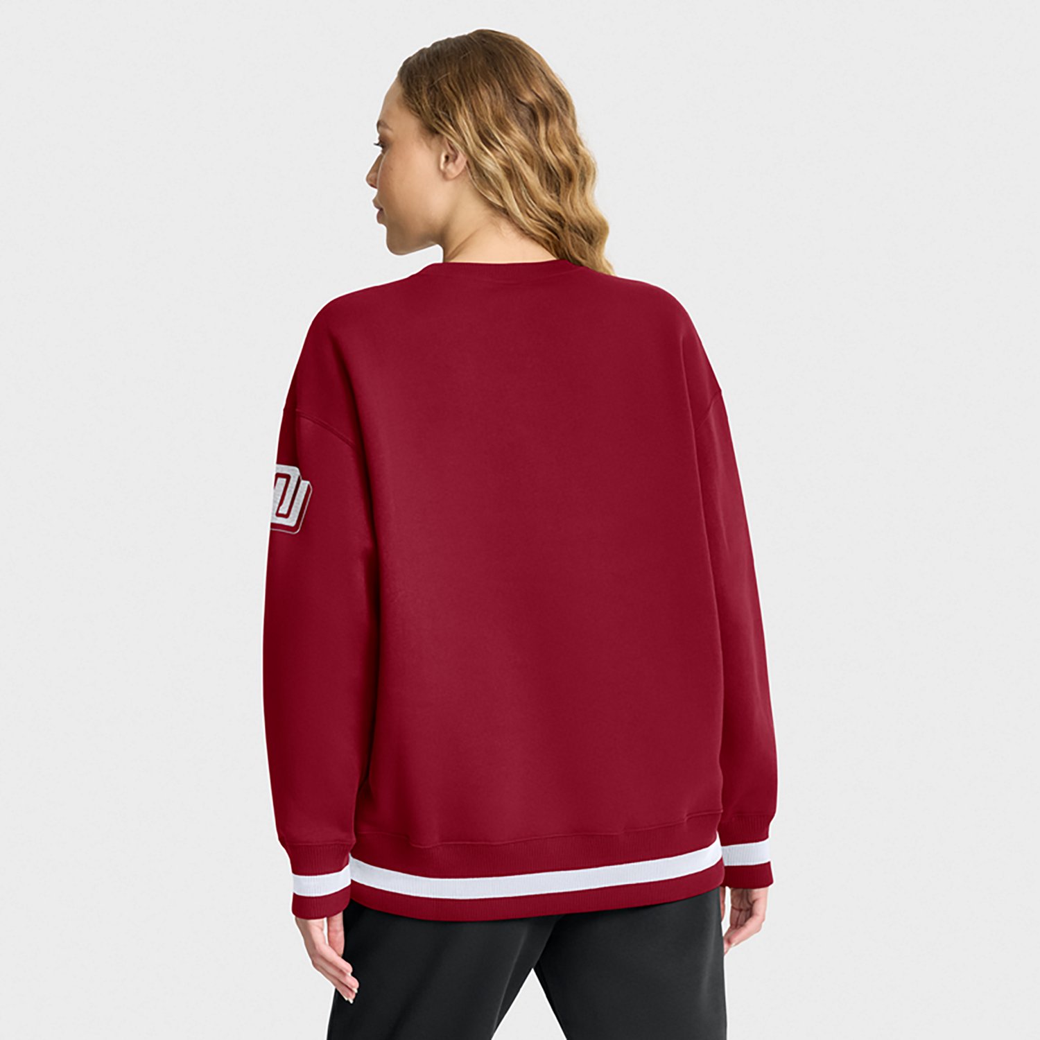 Nike Women’s University of Oklahoma School Arch Legacy Phoenix Oversized Long Sleeve Crew - view number 2