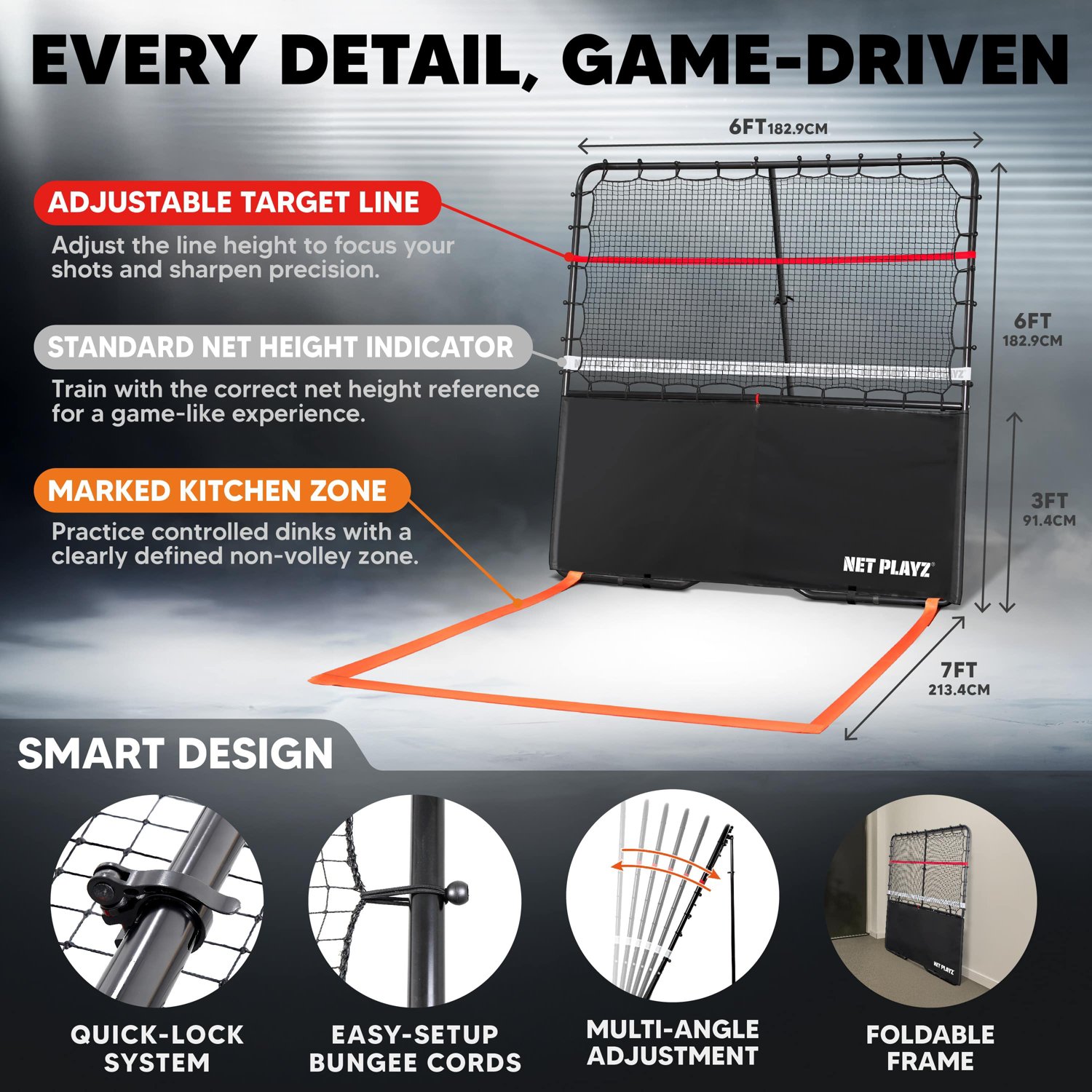 NetPlayz 6 ft Pickleball Rebounder                                                                                               - view number 4