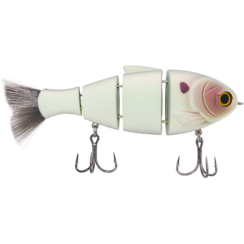 Mike Bucca 5" Bull Shad Lure, 5 in., Pearl Bone