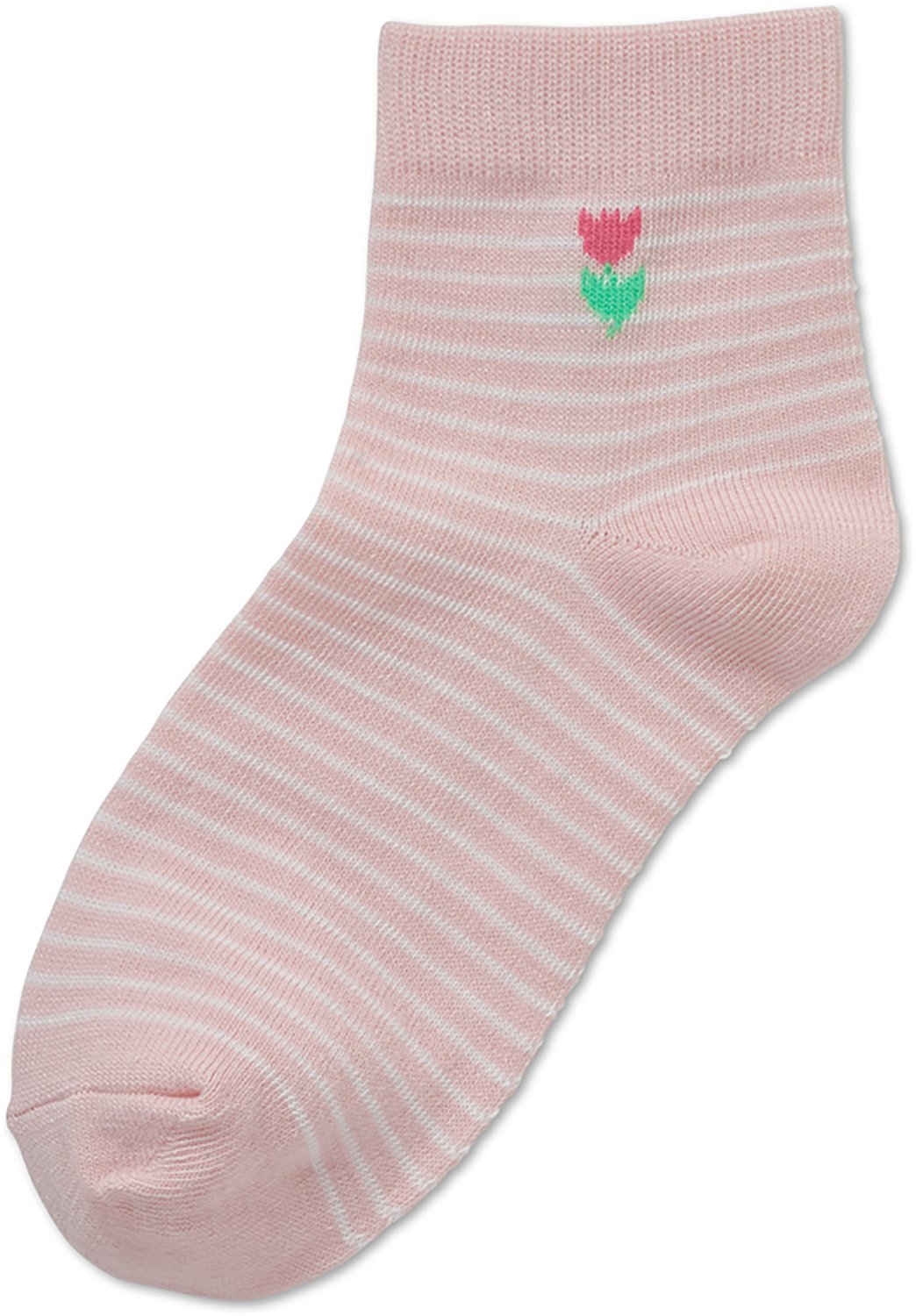 BCG Girls' Florals and Stripes Quarter Socks 6-Pack - view number 3
