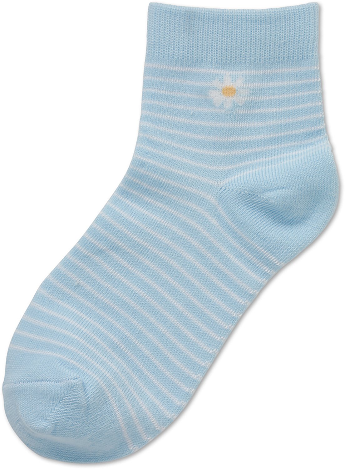 BCG Girls' Florals and Stripes Quarter Socks 6-Pack - view number 7