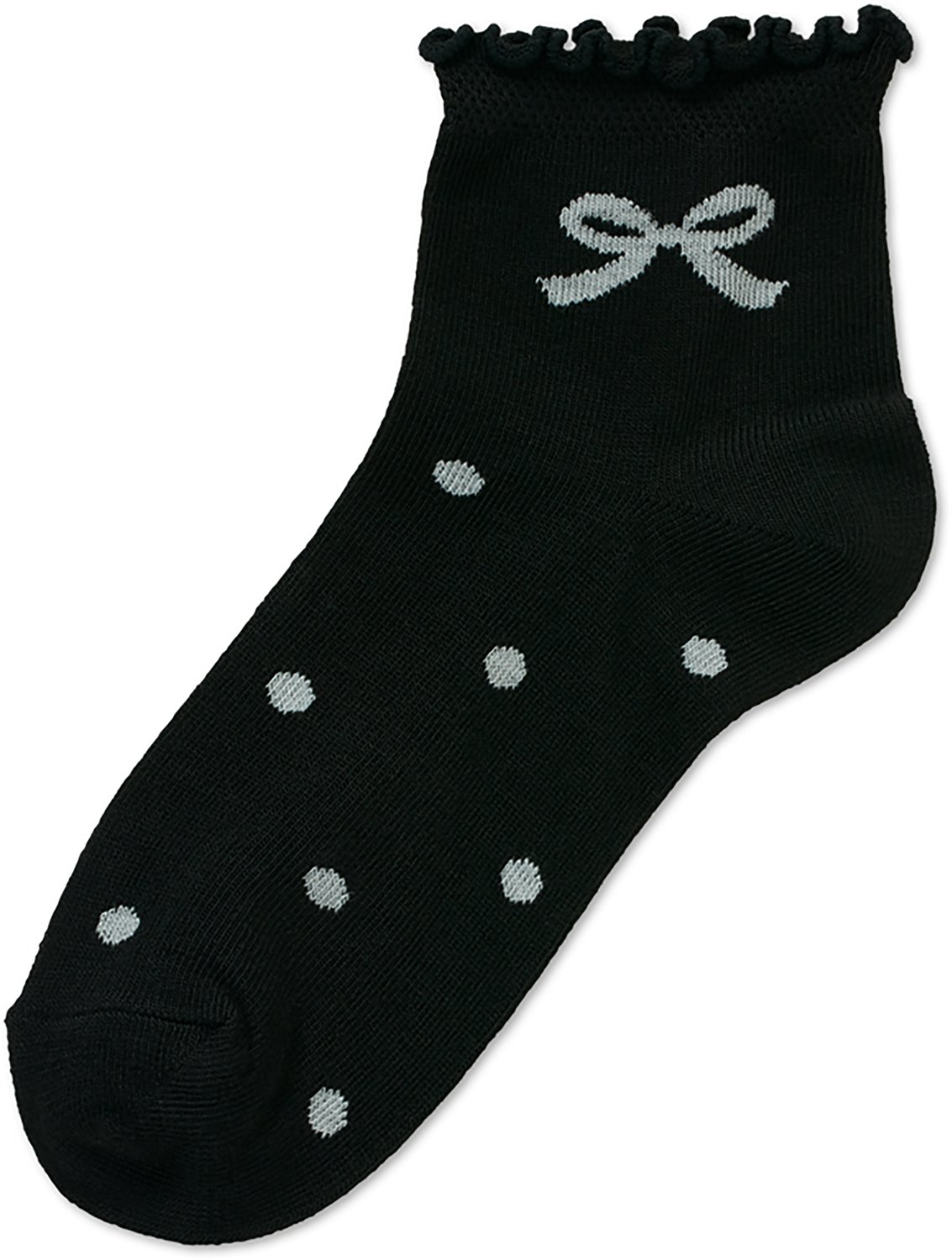 BCG Girls' Bows and Ruffles Quarter Socks 6-Pack - view number 2