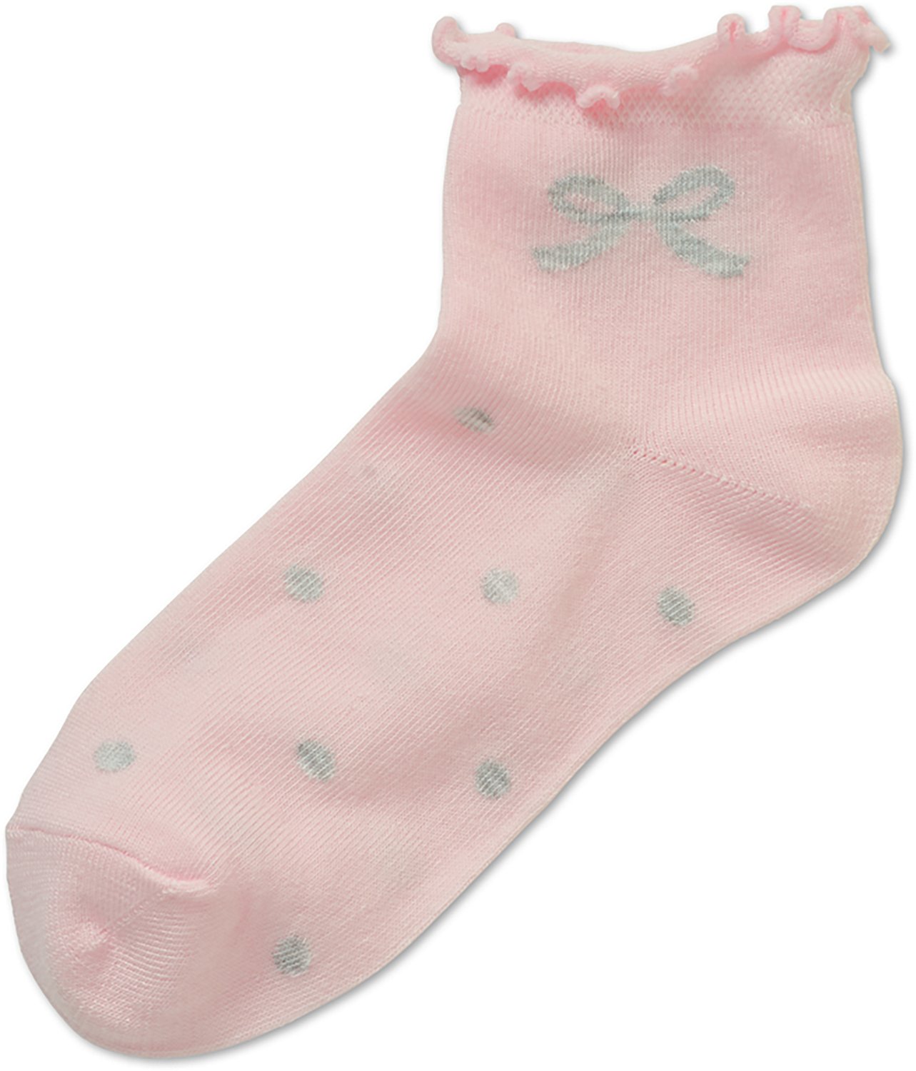 BCG Girls' Bows and Ruffles Quarter Socks 6-Pack - view number 3