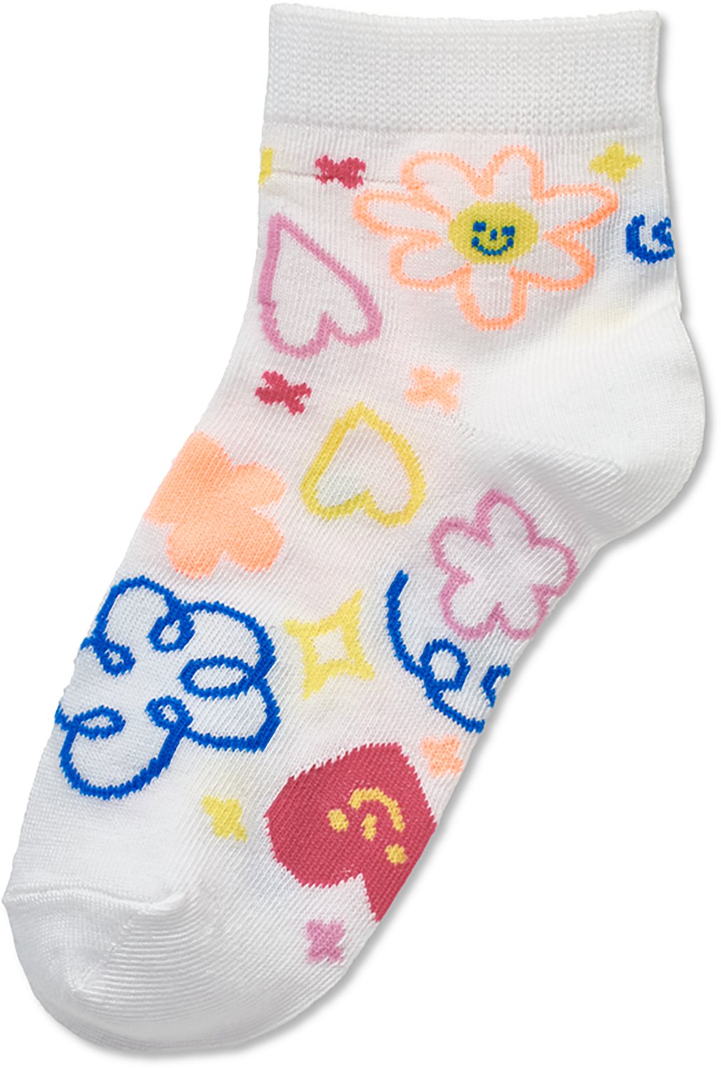BCG Girls' Rainbows and Sunshine Quarter Socks 6-Pack - view number 2