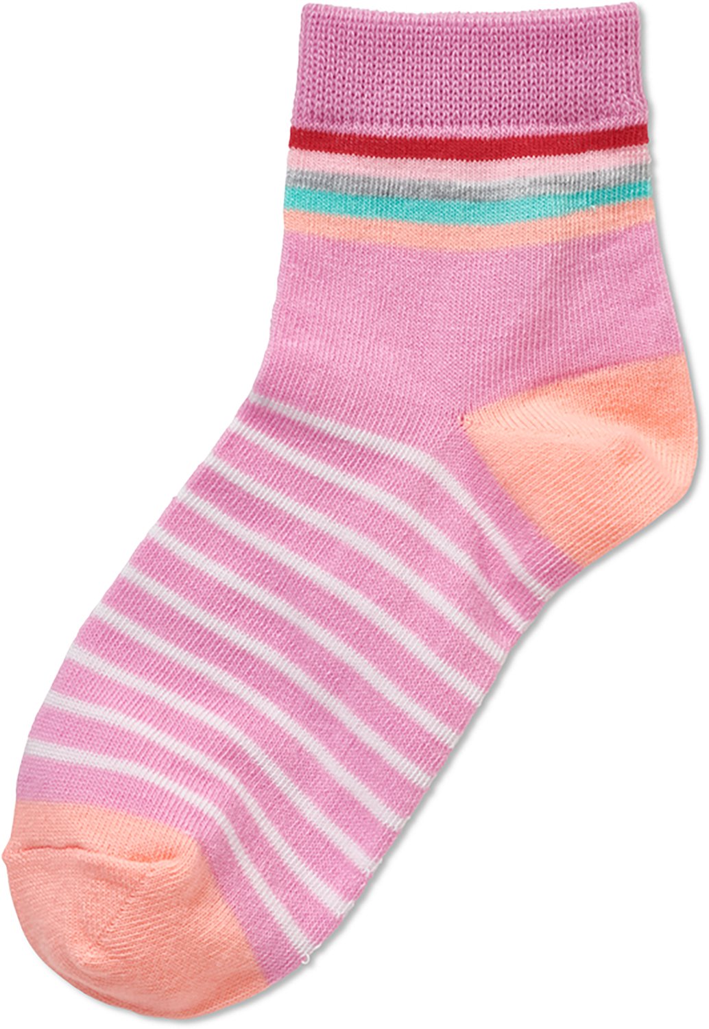 BCG Girls' Rainbows and Sunshine Quarter Socks 6-Pack - view number 6