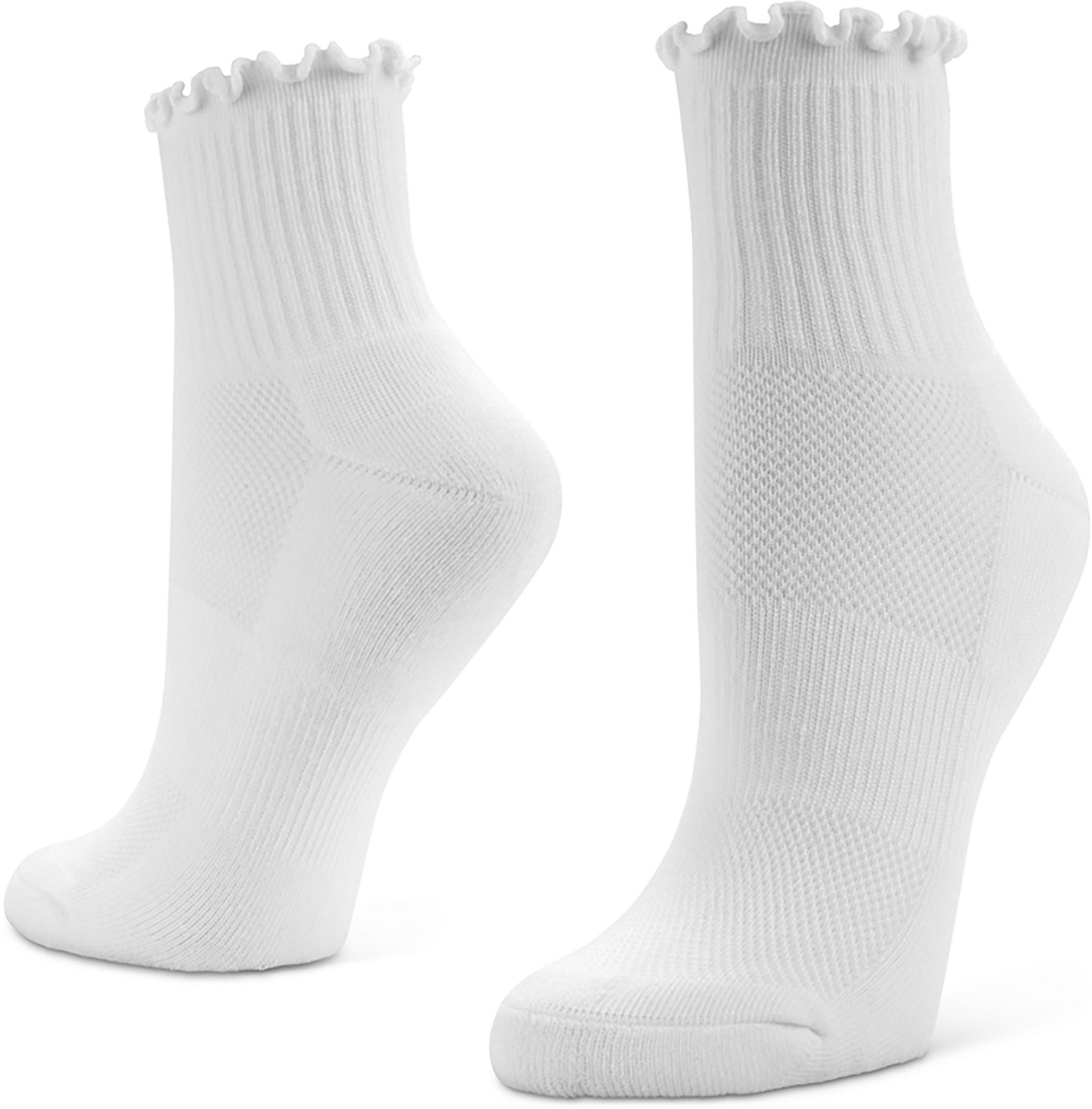 BCG Women's Sporty Ruffle Quarter Socks 6-Pack - view number 5