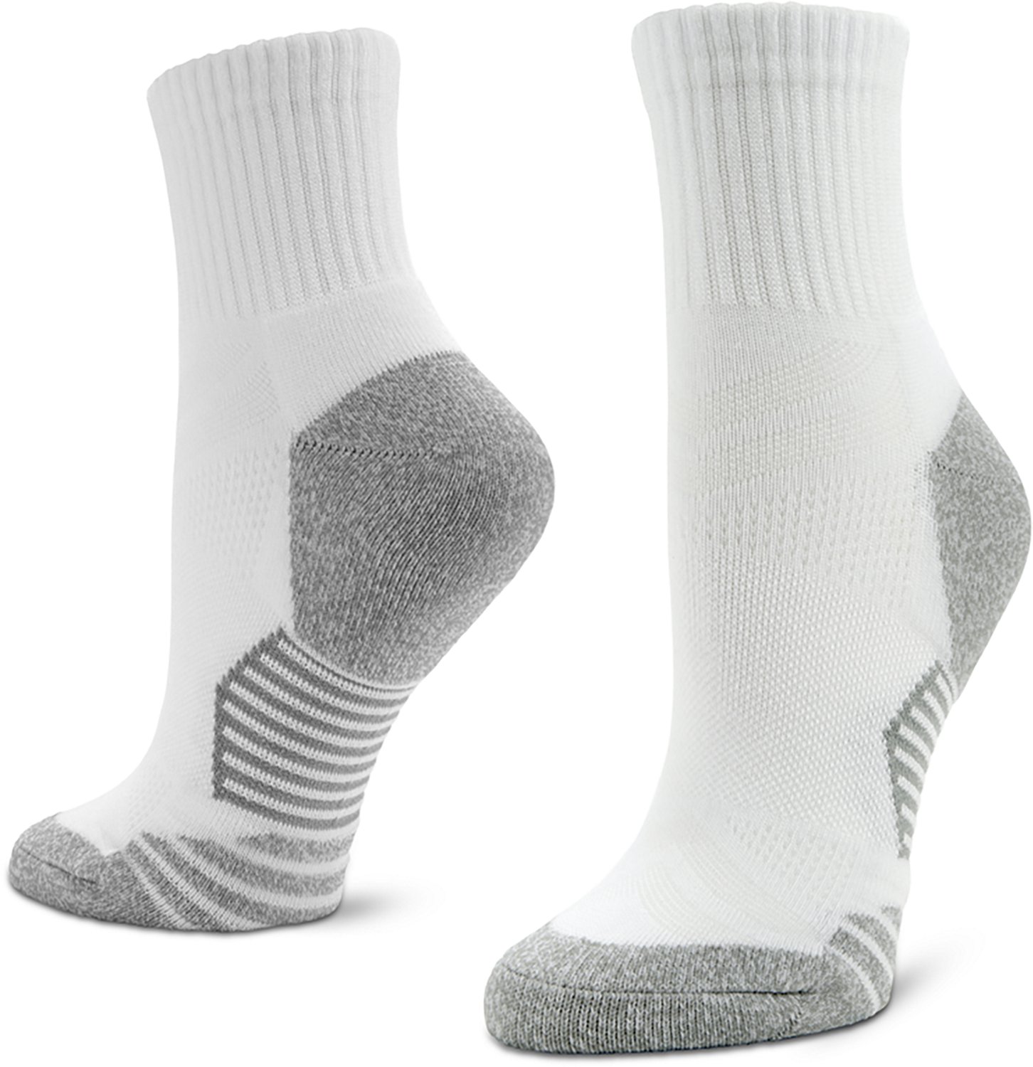 BCG Women's Bamboo Ricochet Rib Quarter Socks 6-Pack - view number 5