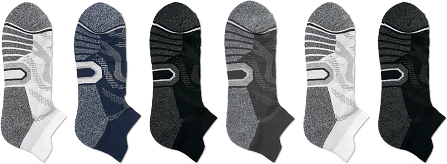 BCG Nylon Ventilator Tab No Show Socks 6-Pack