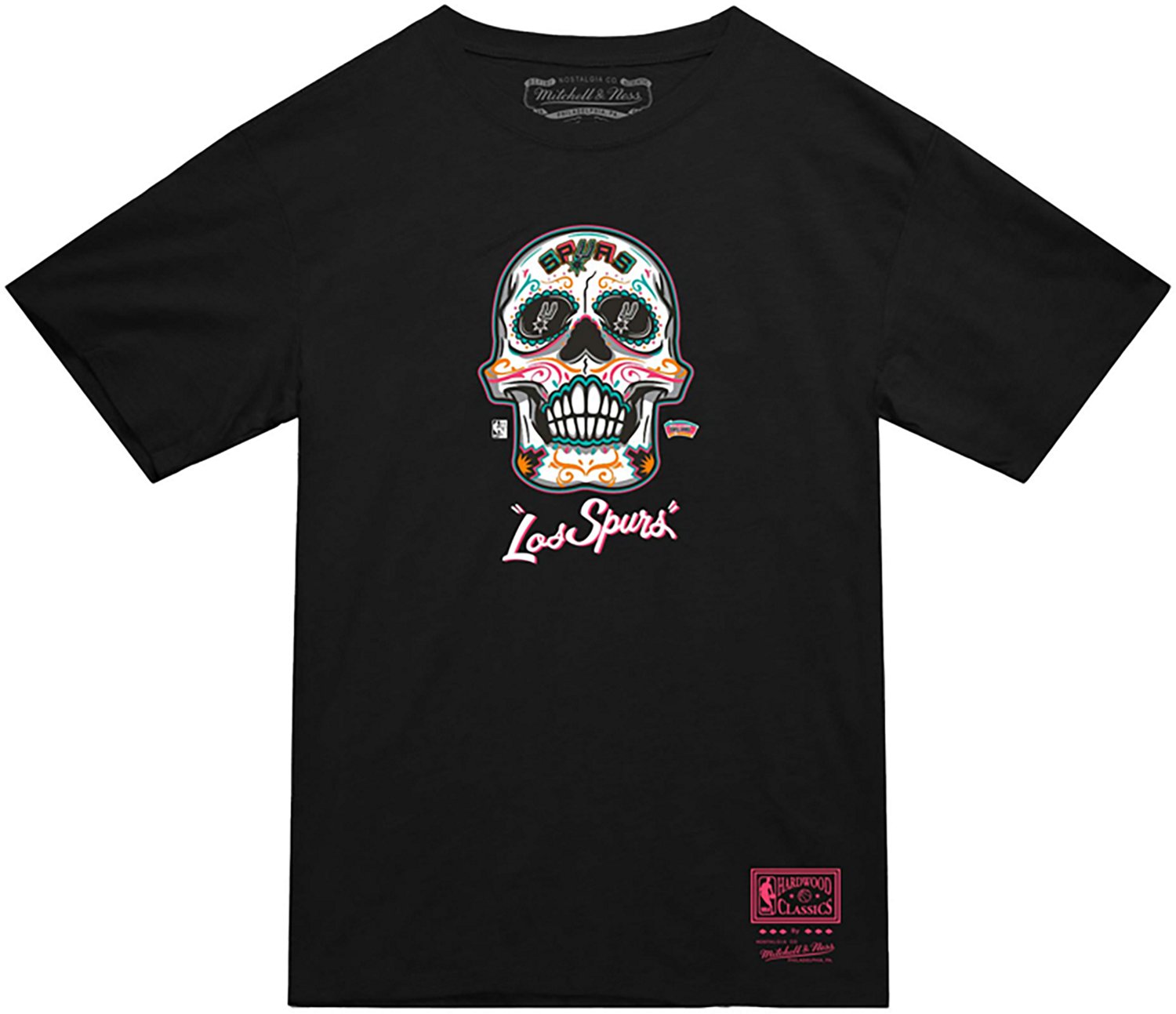 Mitchell & Ness Men's San Antonio Spurs Sugar Skull Graphic T-shirt