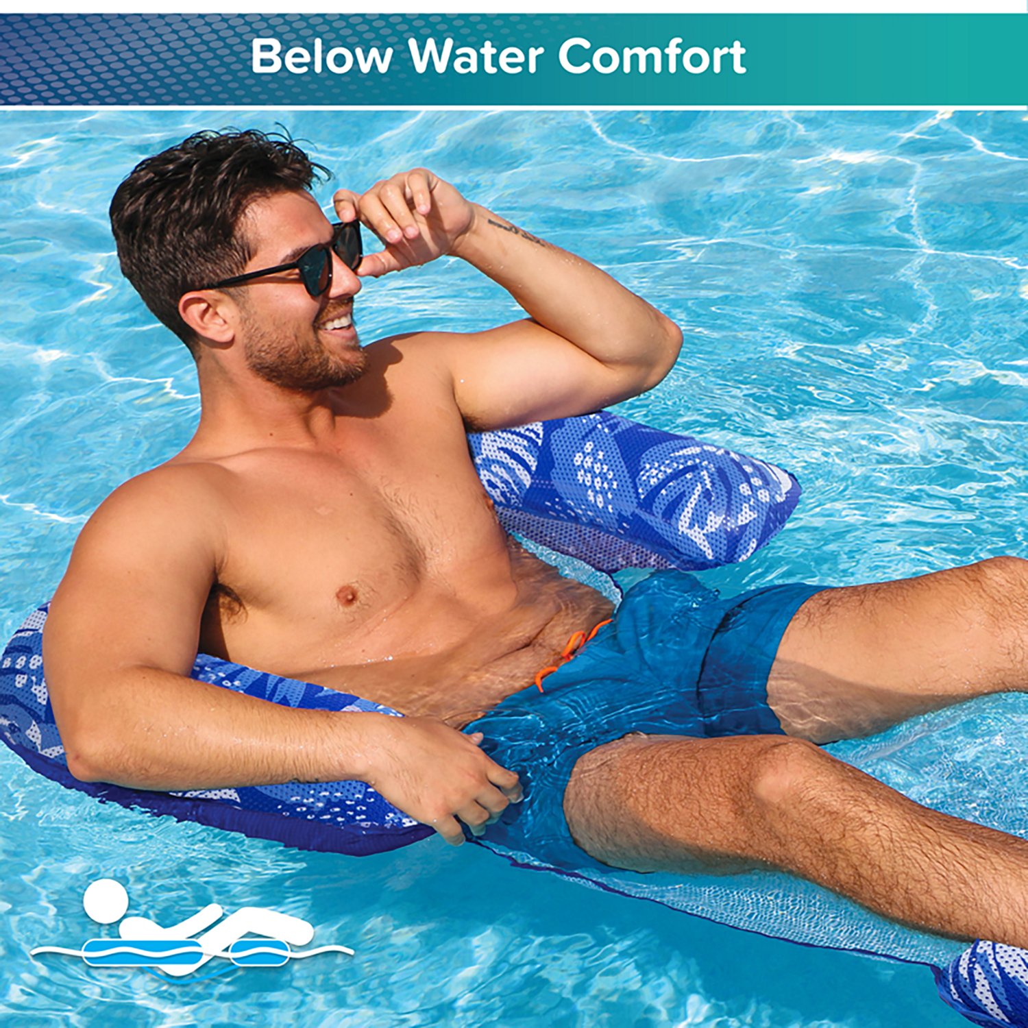 Aqua Leisure 3-in-1 Pool Float Lounge Chair and Drifter - view number 4