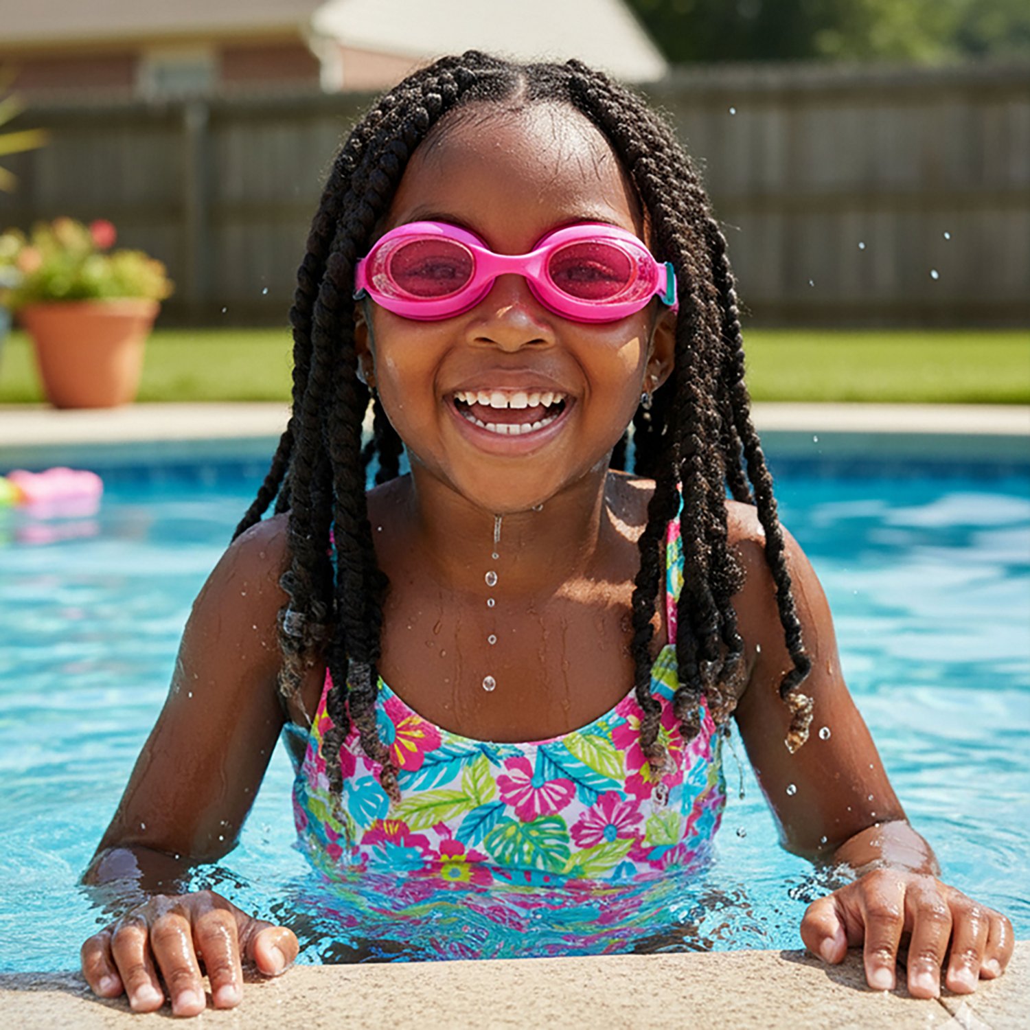 Aqua Leisure Girls’ LTS Pink Turtle Goggles - view number 3