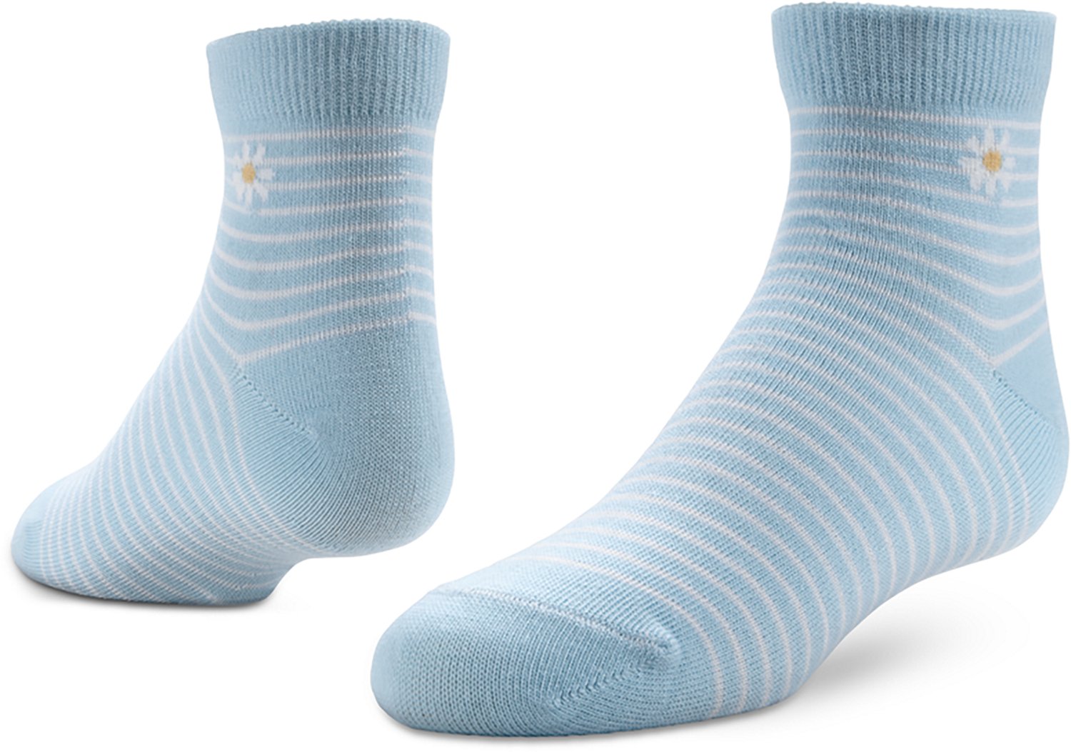 BCG Girls' Florals and Stripes Quarter Socks 6-Pack - view number 8