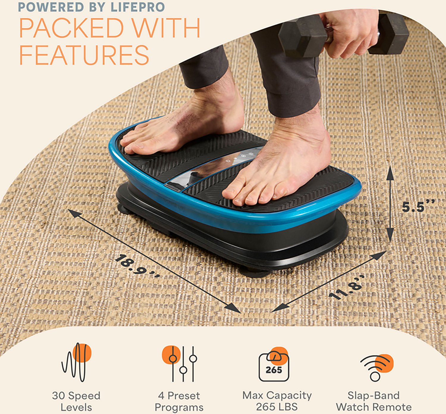 Lifepro Vibra Voice-Controlled Vibration Plate  - view number 6
