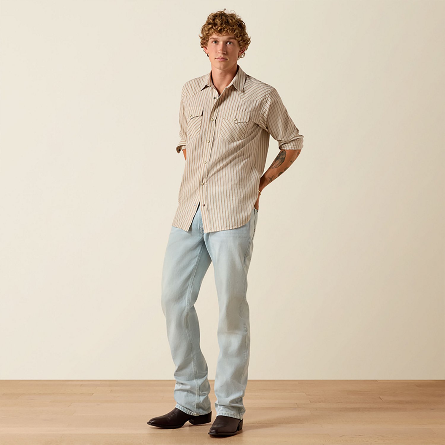 Ariat Men's Trevon Classic Fit Long Sleeve Snap Shirt - view number 4