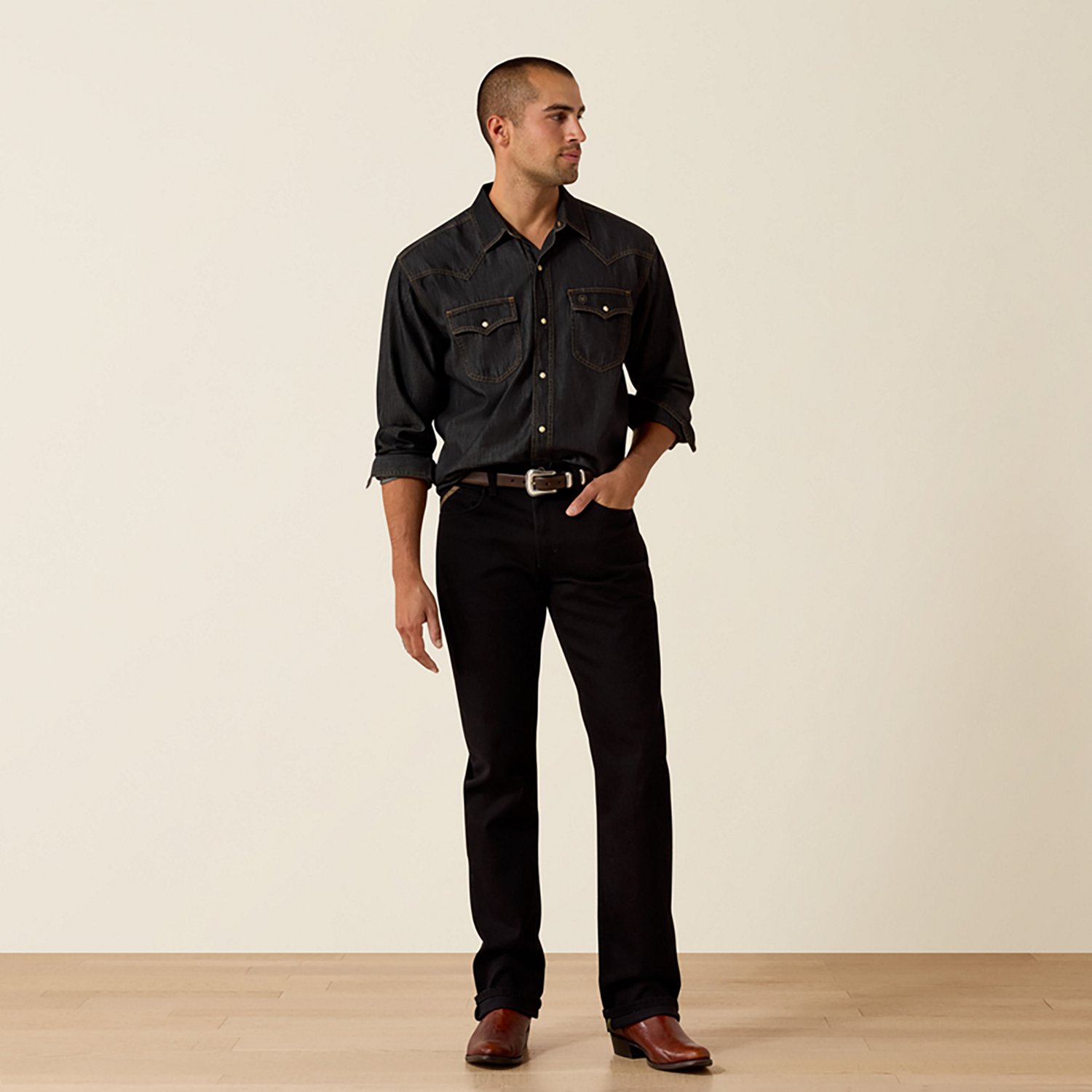 Ariat Men's Retro Halford Fitted Long Sleeve Snap Shirt - view number 5