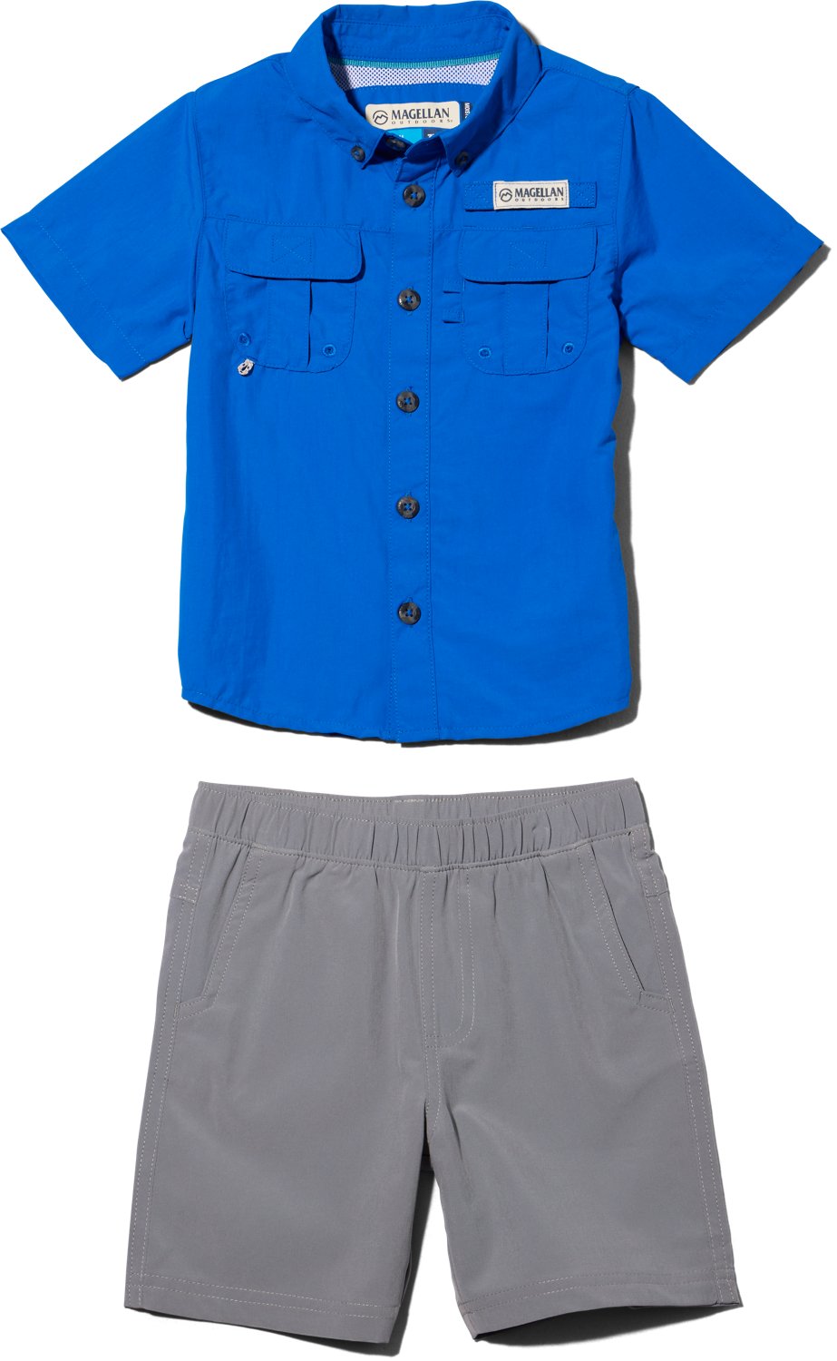 Magellan Outdoors Boys' (4-7) Laguna Madre Short Sleeve Shirt and Shorts Set