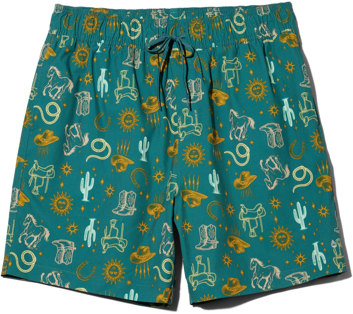 O'Rageous Men's Western Printed Volley Swim Shorts 6 in.