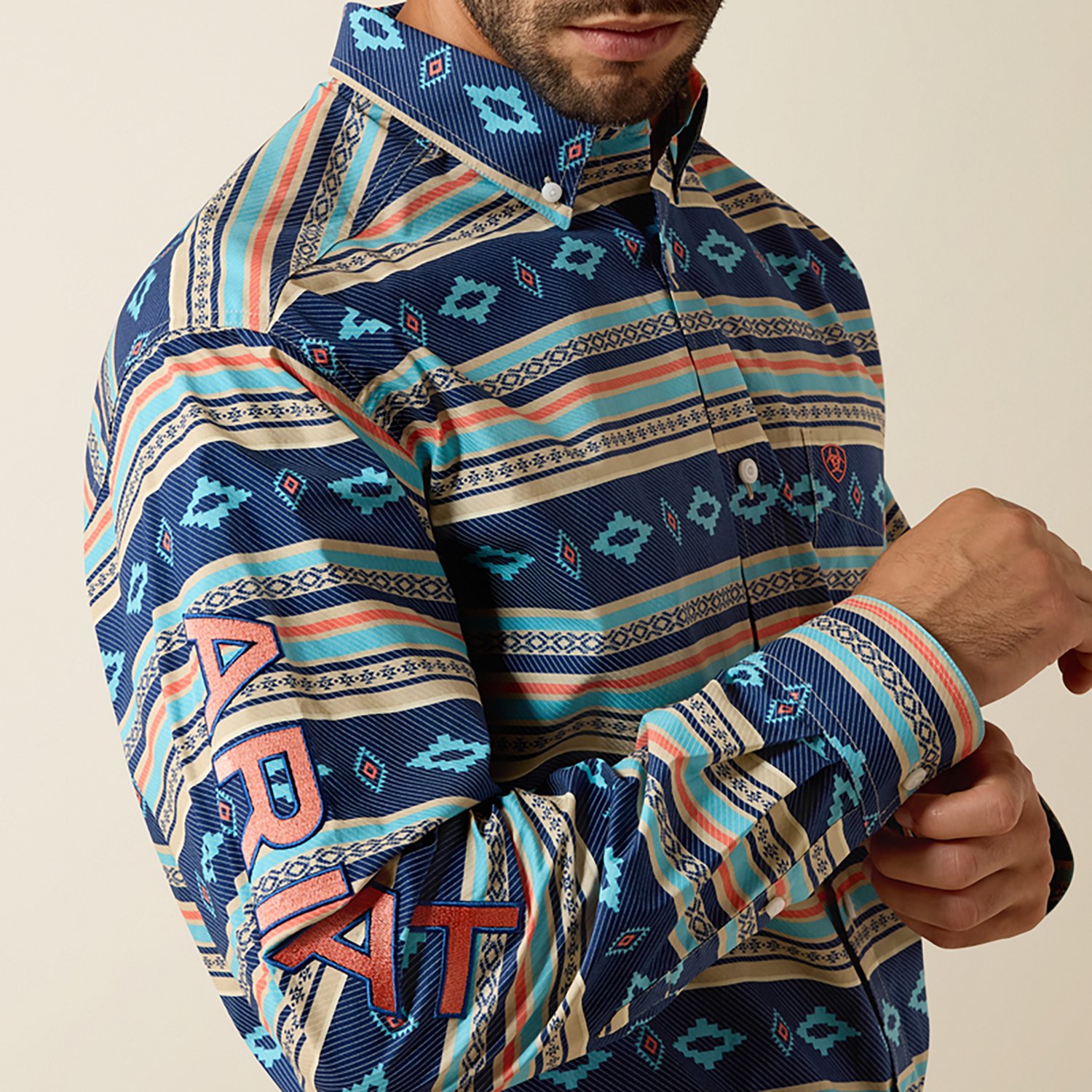 Ariat Men's Team Jet Classic Fit Long Sleeve Shirt - view number 3