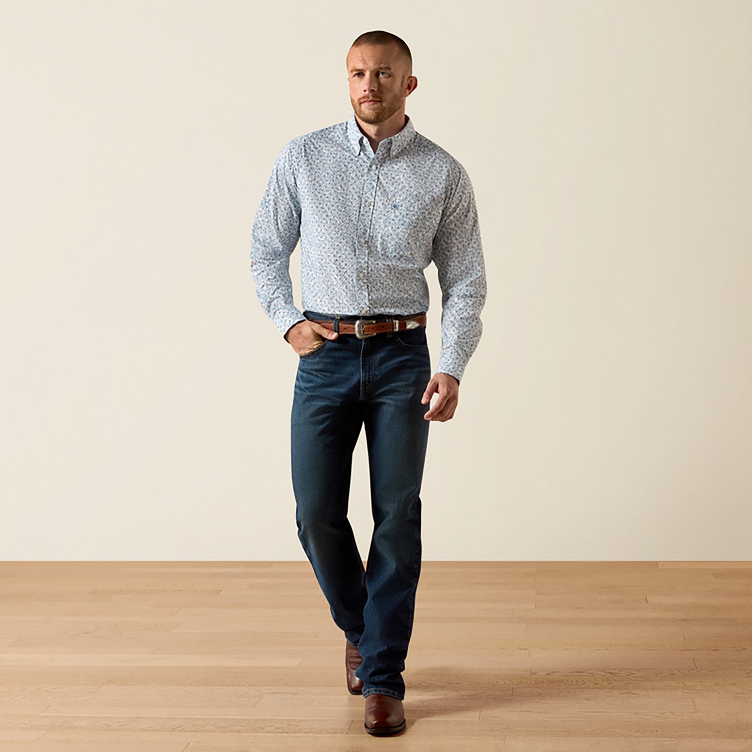 Ariat Men's Retro Hesperus Fitted Long Sleeve Snap Shirt - view number 3