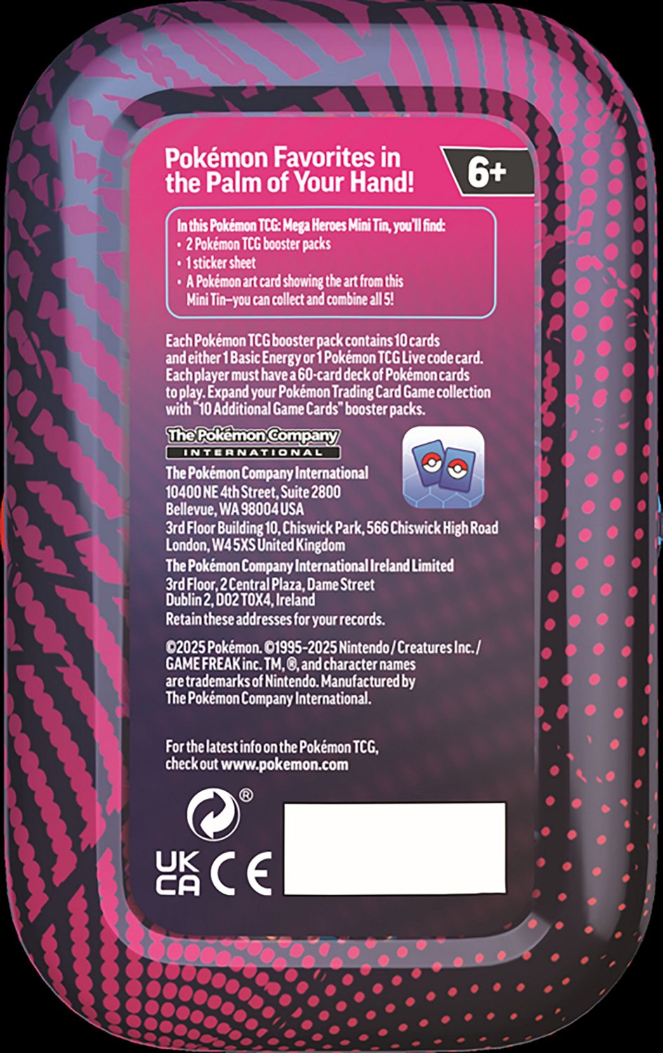 Pokemon Mega Heroes Mini Tin