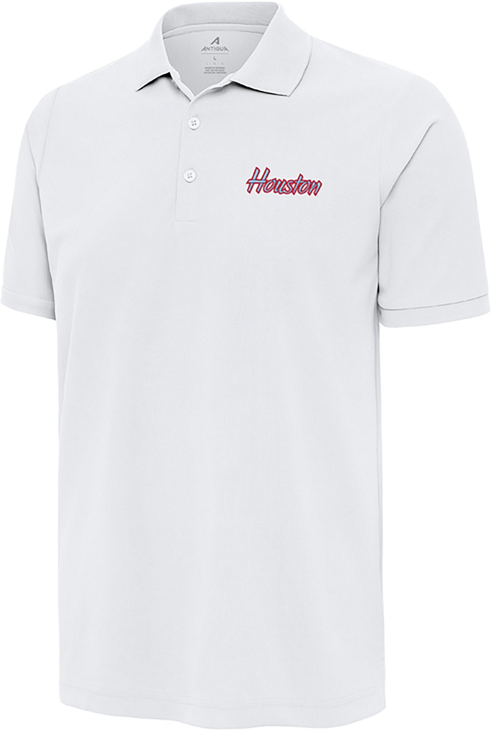 Antigua Men's Houston Texans School Script Legacy Pique Polo - view number 3