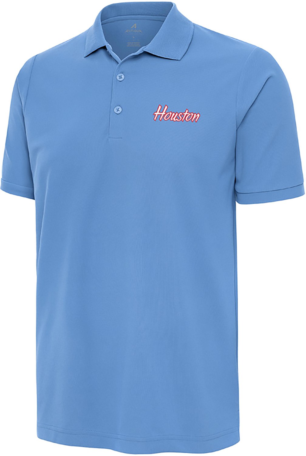 Antigua Men's Houston Texans School Script Legacy Pique Polo - view number 3