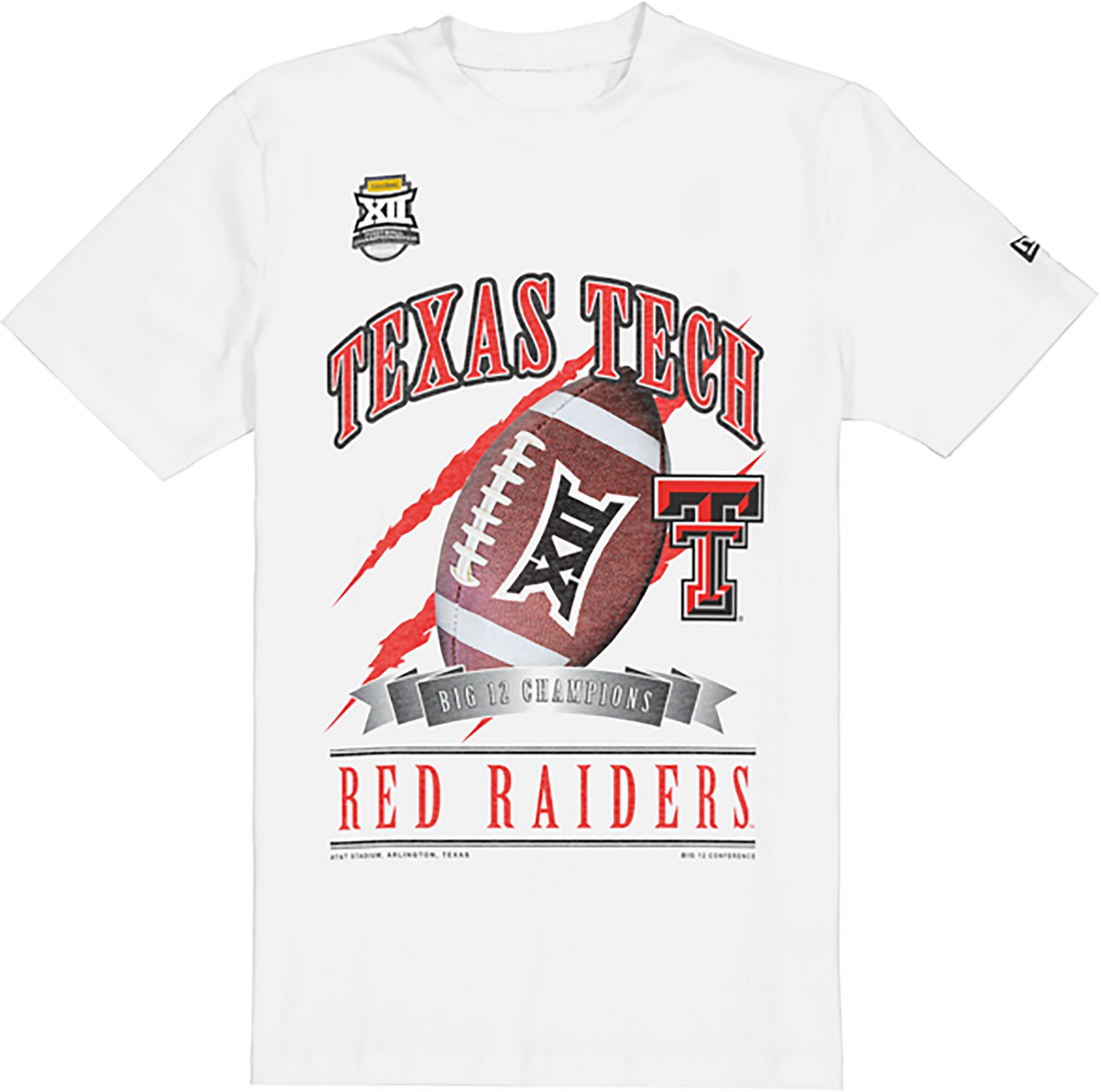 New Era Men's Texas Tech 2025 Big 12 Champs Locker Room Short Sleeve T-Shirt - view number 3