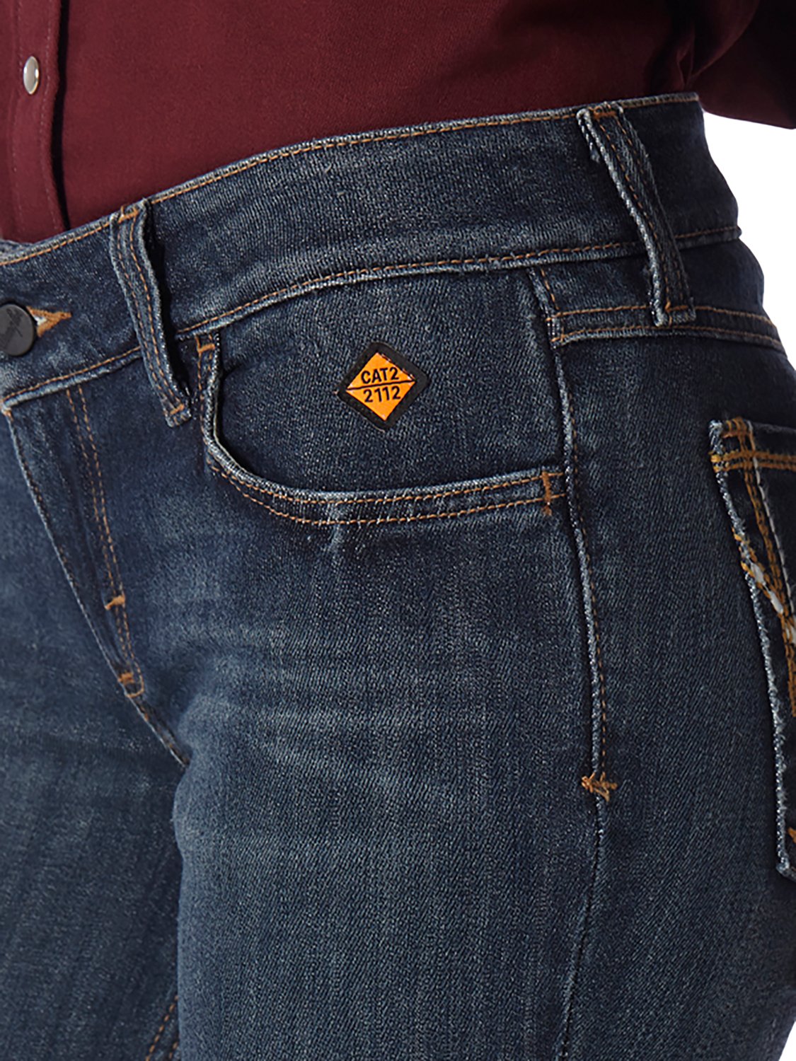 Wrangler Women's Flame-Resistant Retro Mae Regular Fit Bootcut Work Jeans - view number 4