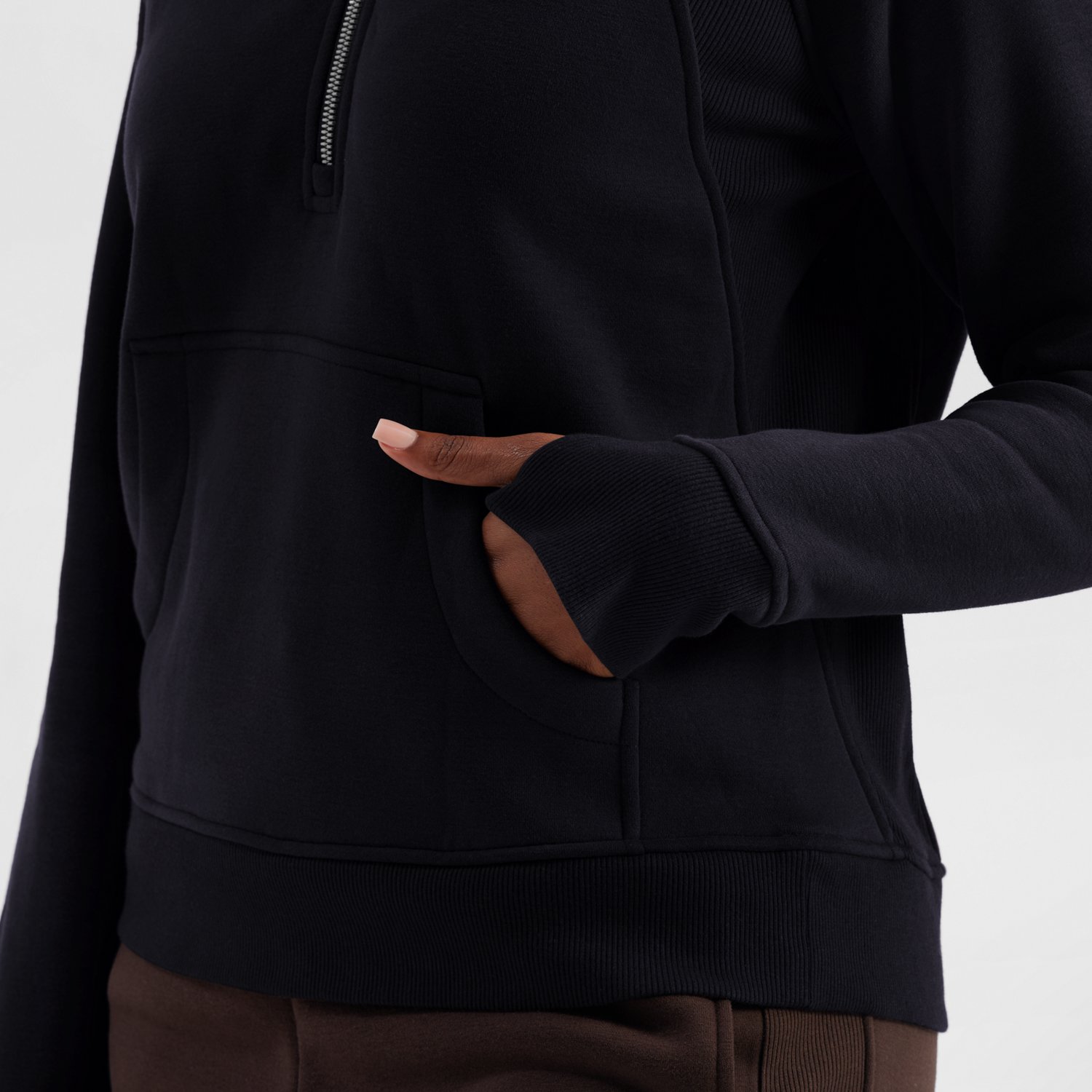 Freely Women's Hilary Mixed Rib Cozy Half Zip Hoodie - view number 4