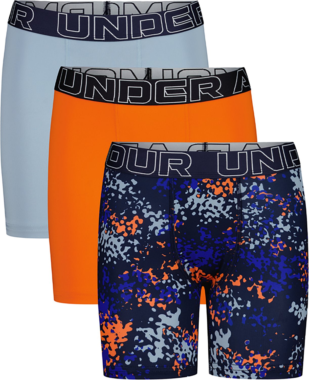 Under Armour Boys' Performance Tech Boxer Briefs 3-Pack - view number 2