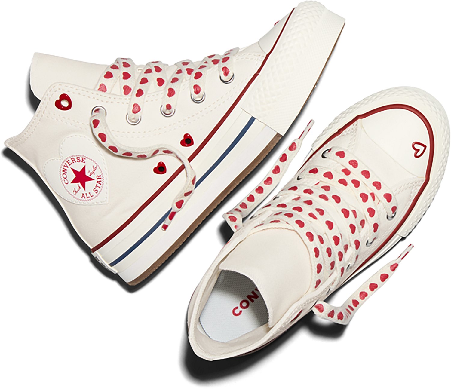 Converse Kids Pre School Chuck Taylor All Star EVA Lift Hearts Shoes - view number 5