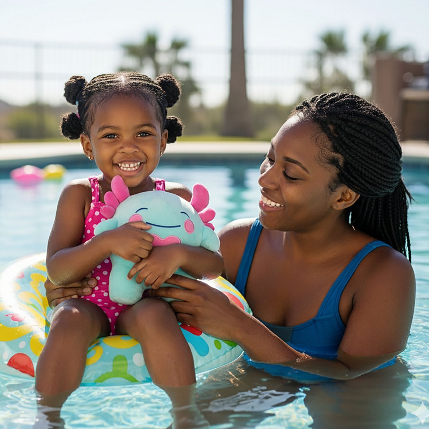 Aqua Leisure SwimBuddy Inflatable Plush Axolotl - view number 3