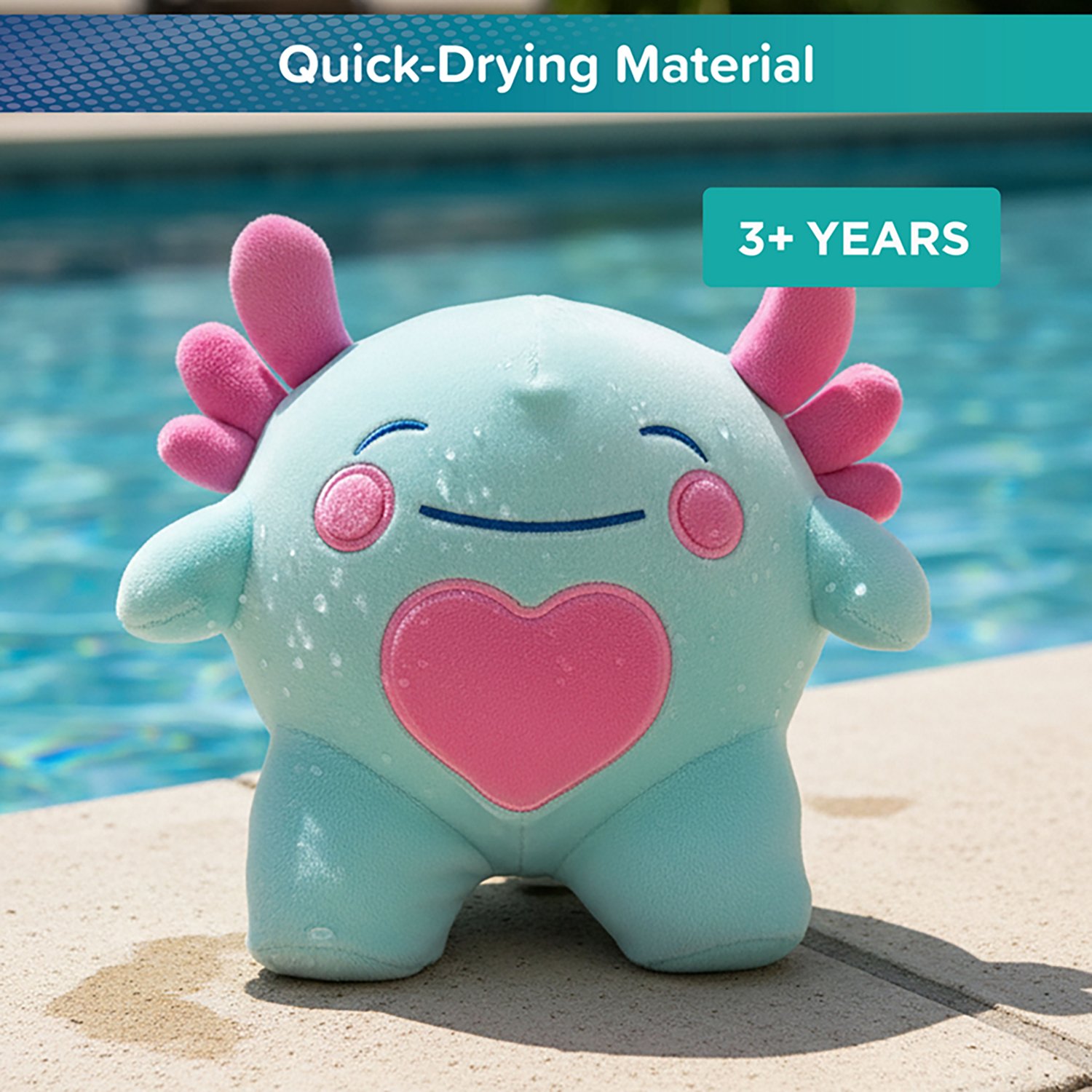 Aqua Leisure SwimBuddy Inflatable Plush Axolotl - view number 5
