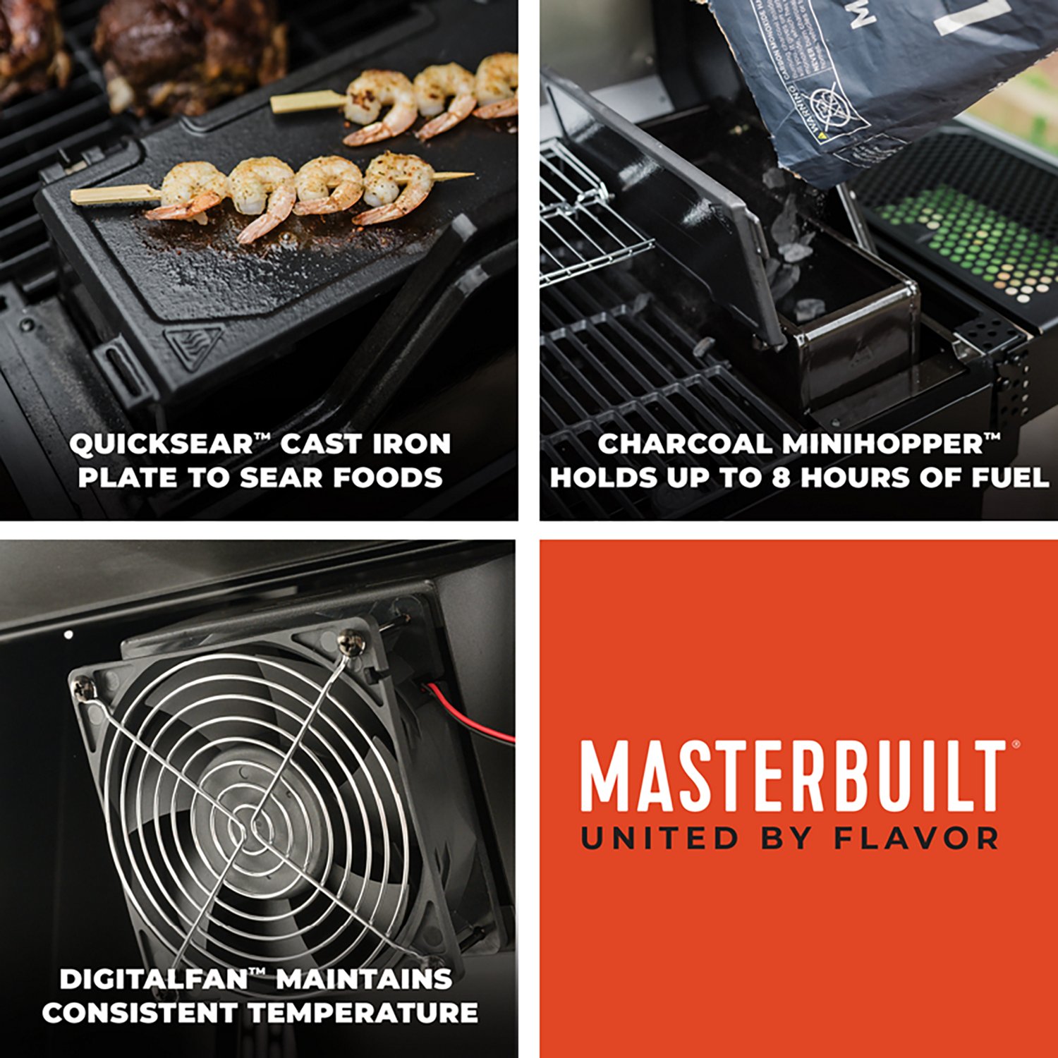 Masterbuilt AutoIgnite Series 545 Digital Charcoal Grill and Smoker - view number 6