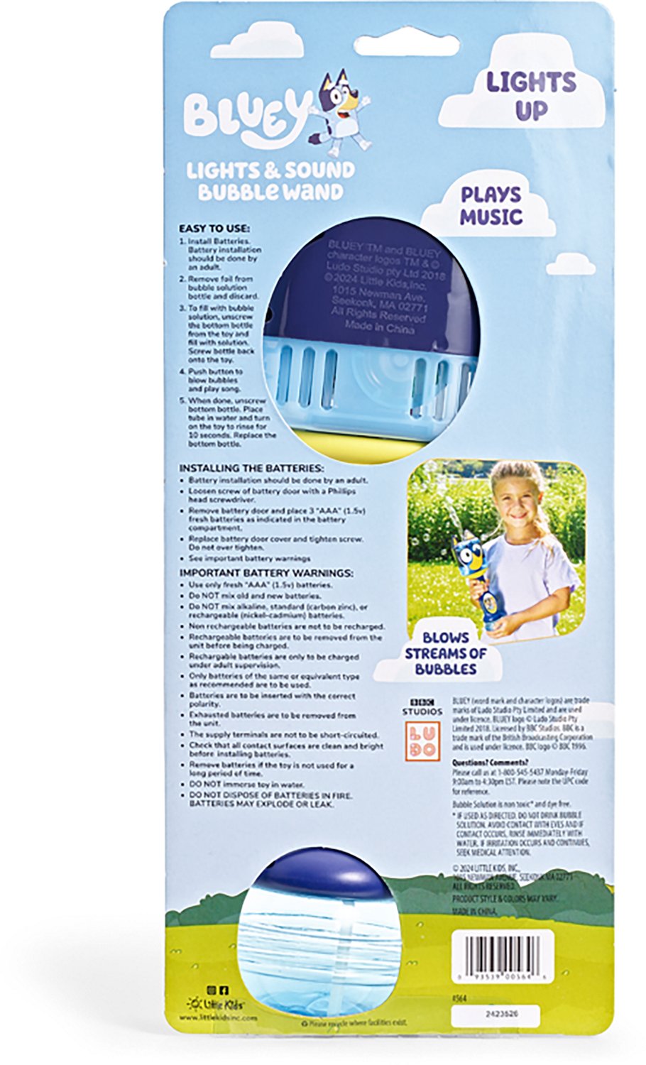 Bluey Light & Sound Bubble Wand - view number 5