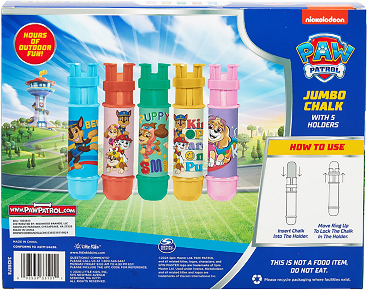 PAW Patrol Jumbo Chalk 5-Pack - view number 3