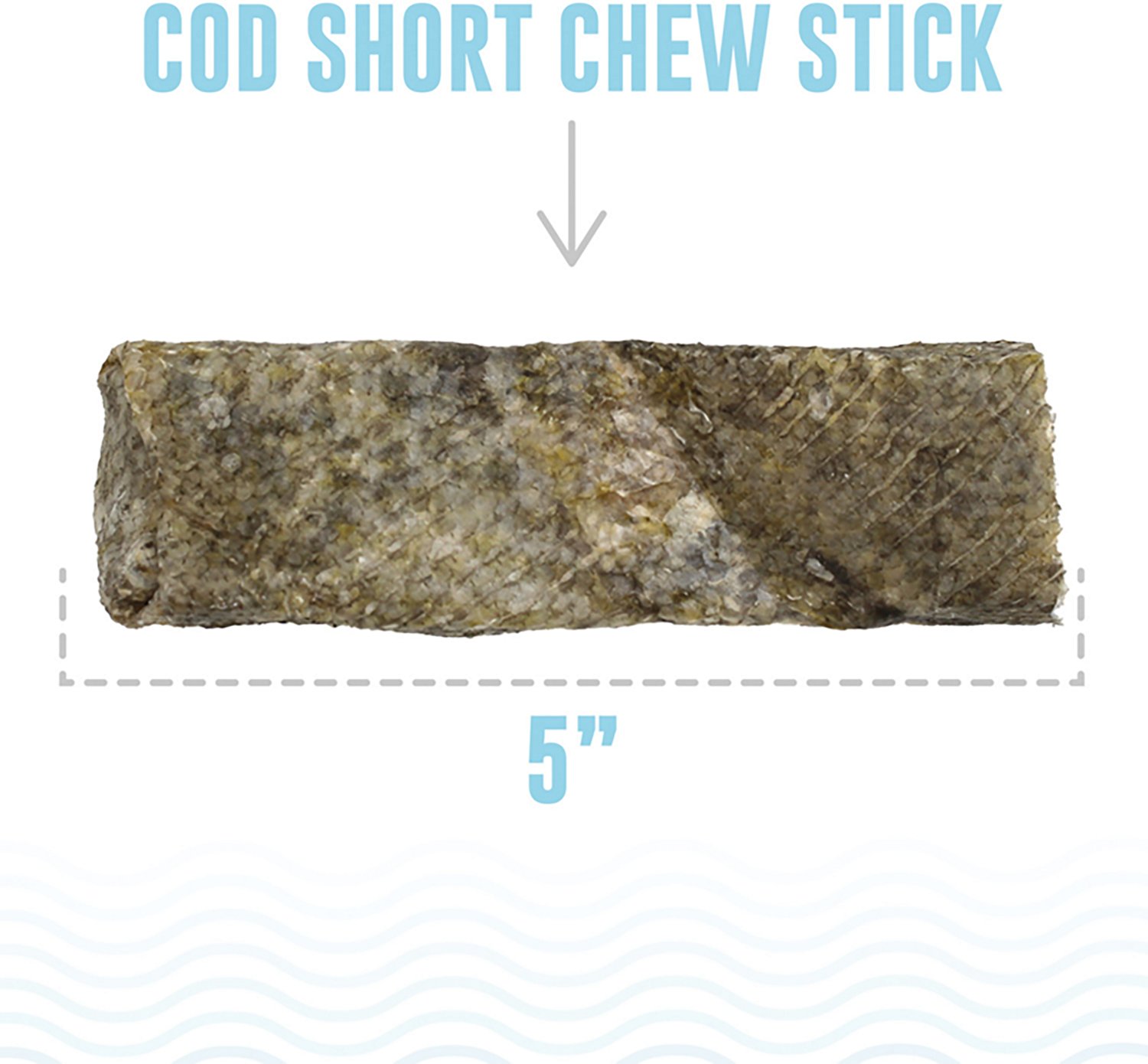 Icelandic+ 5 in Hand Wrapped Cod Skin Chew Stick 3-Pack