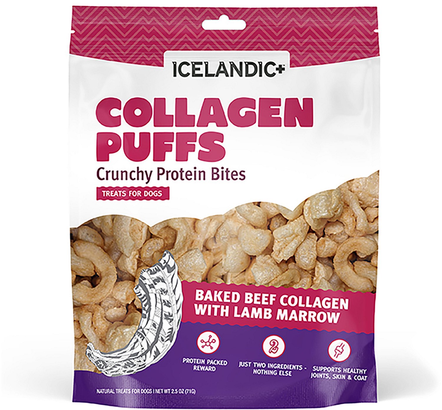 Icelandic+ 2.5 oz Collagen Puffs Dog Treats