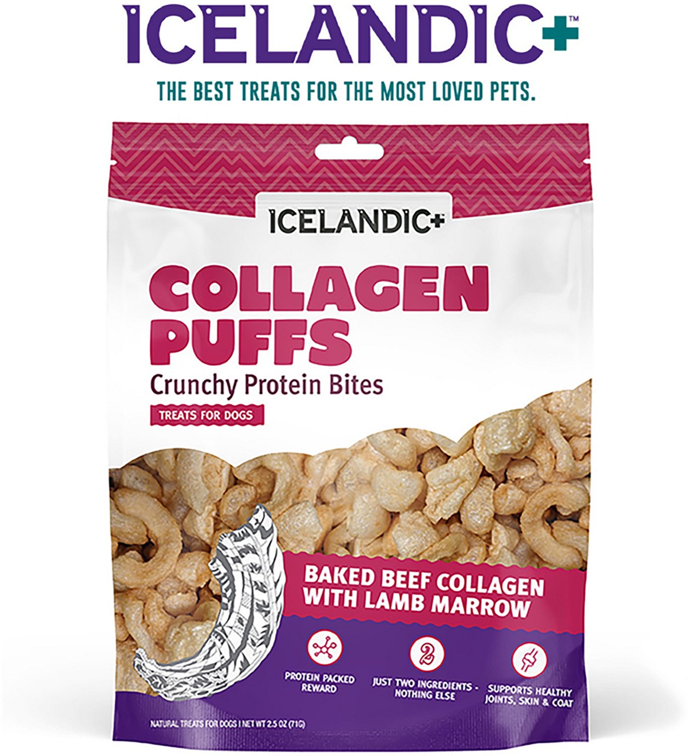 Icelandic+ 2.5 oz Collagen Puffs Dog Treats