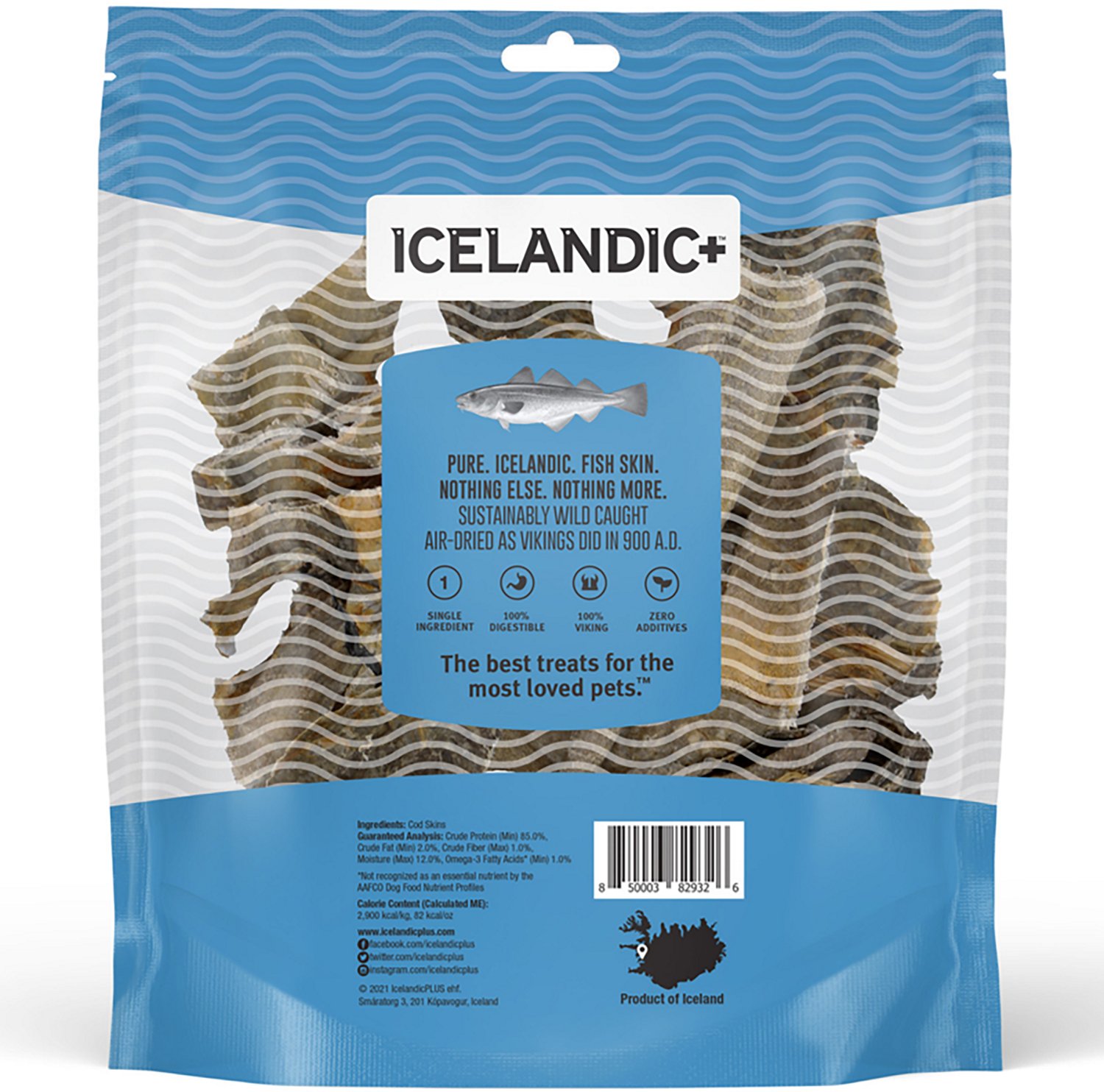 Icelandic+ 8 oz Cod Skin Mixed Pieces Dog Treats - view number 2